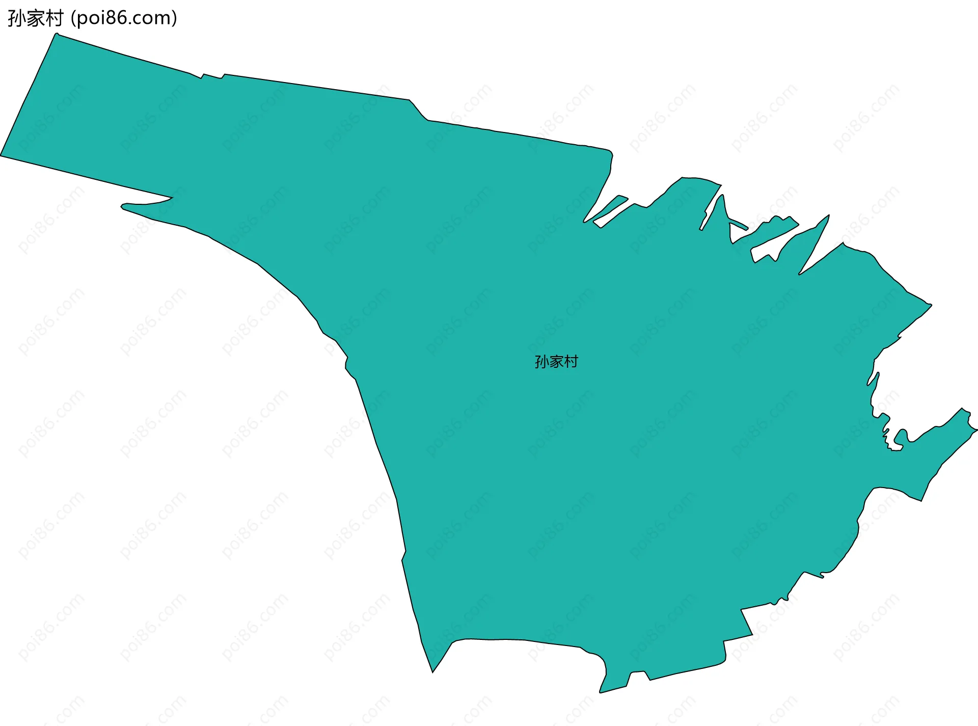 孙家村边界地图