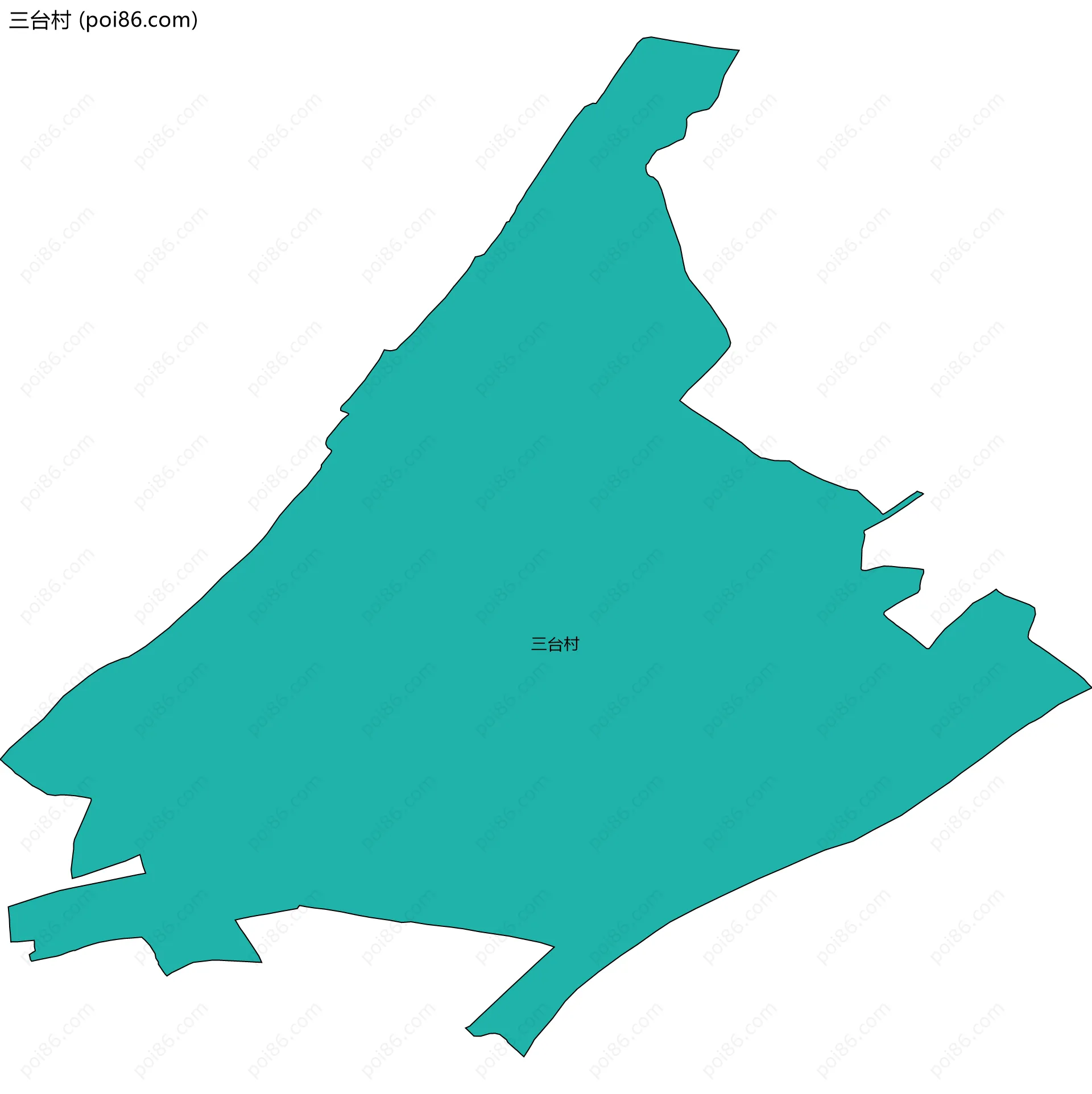 三台村边界地图