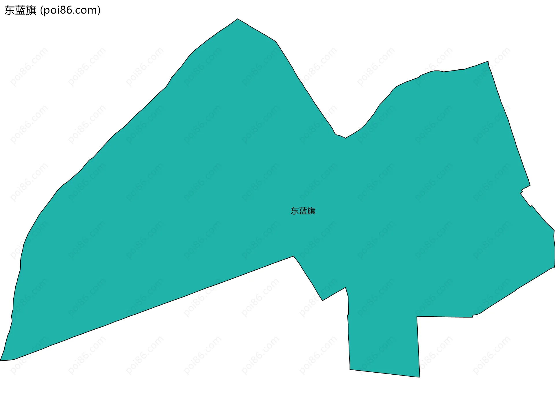 东蓝旗边界地图