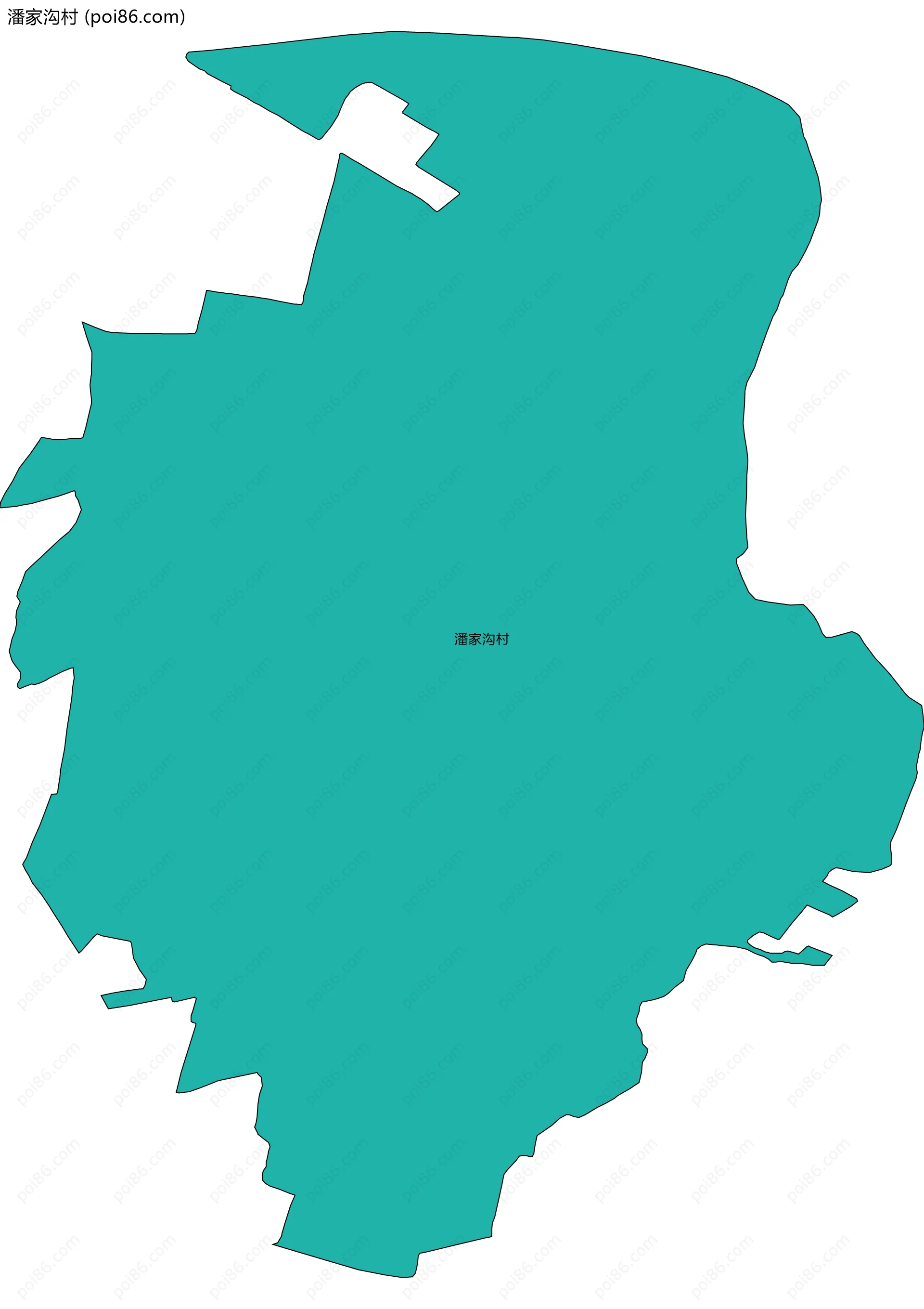 潘家沟村边界地图