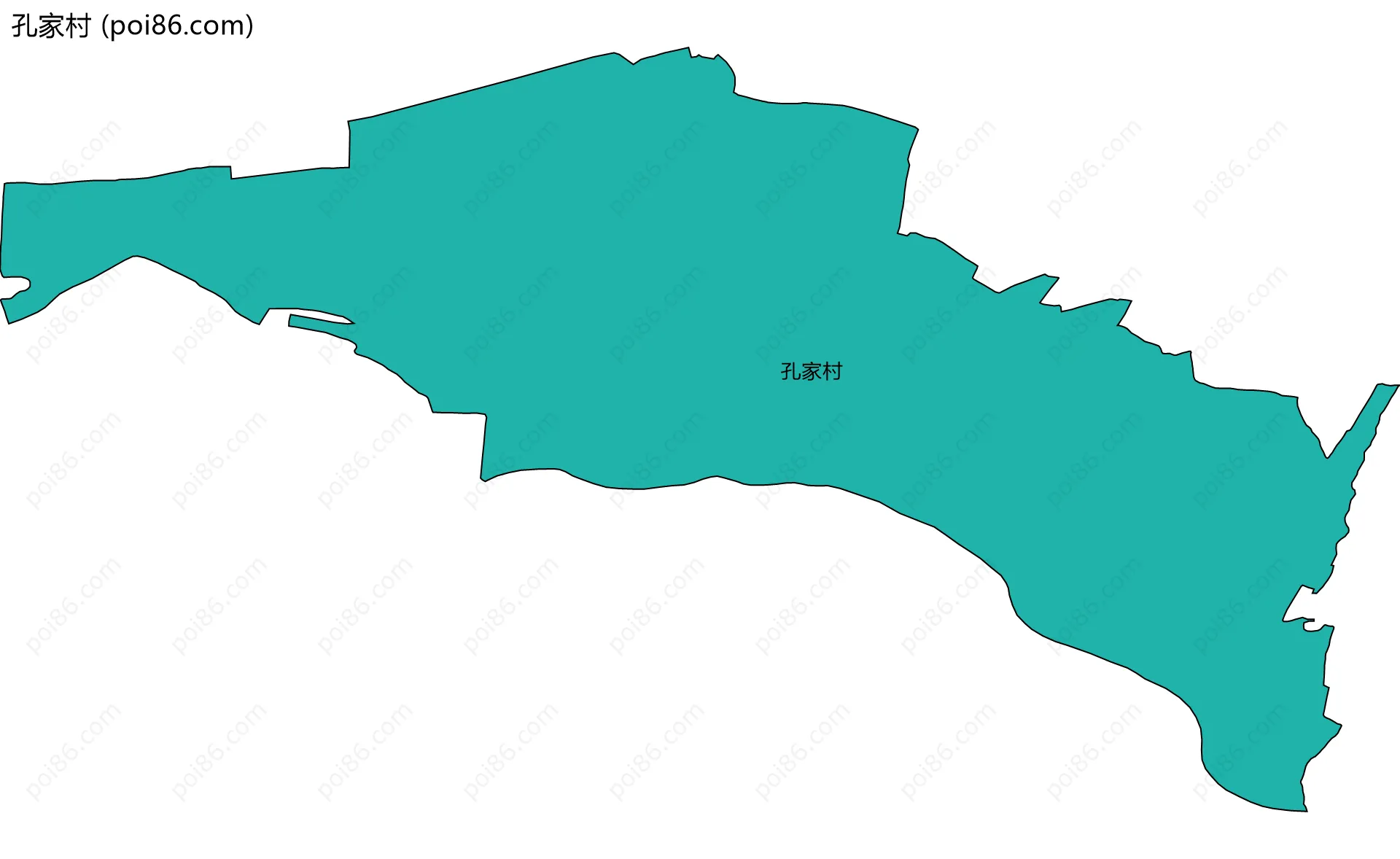 孔家村边界地图