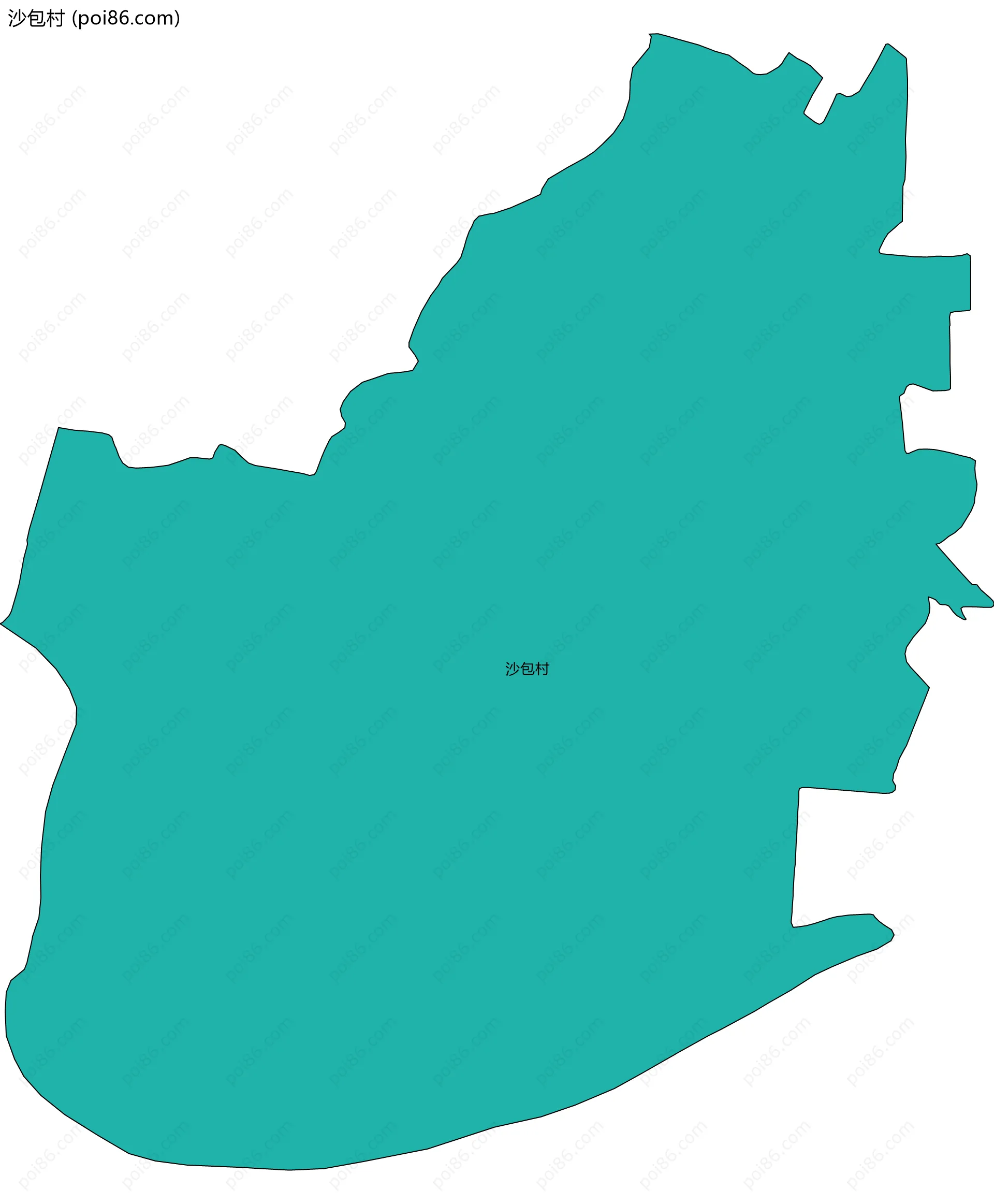 沙包村边界地图