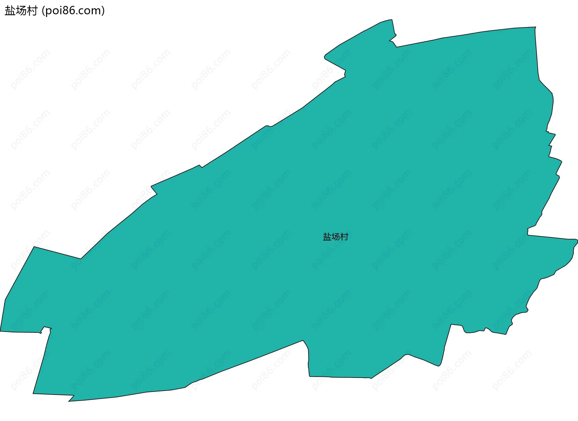 盐场村边界地图