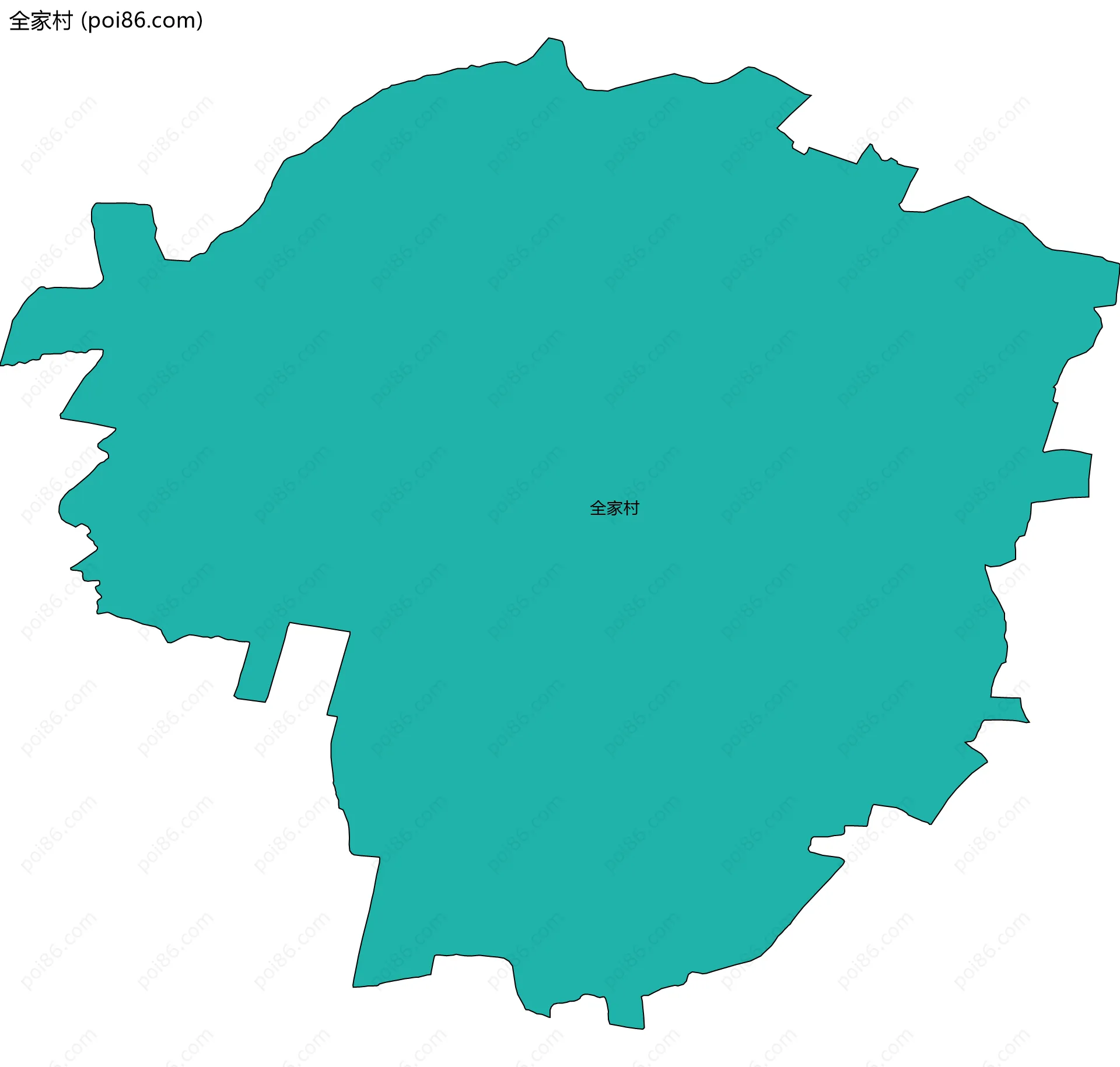 全家村边界地图
