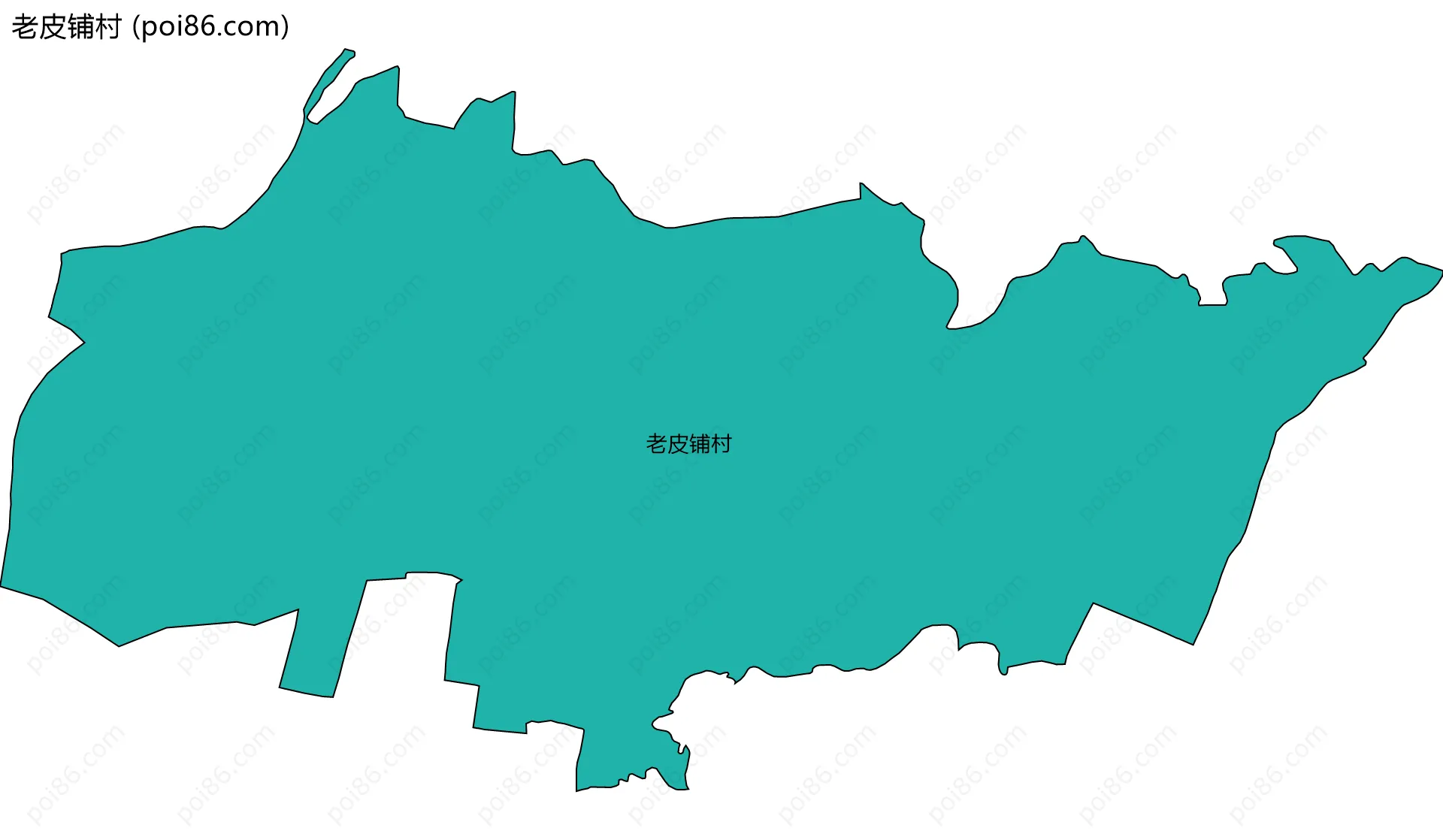 老皮铺村边界地图