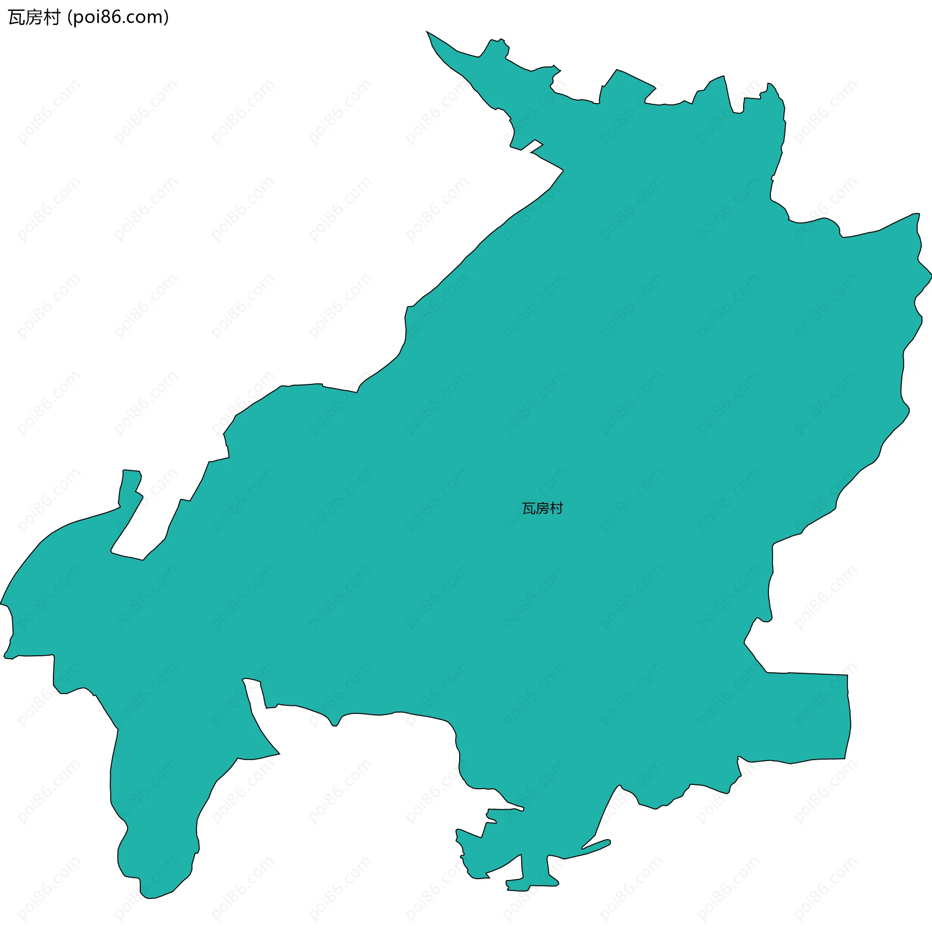 瓦房村边界地图