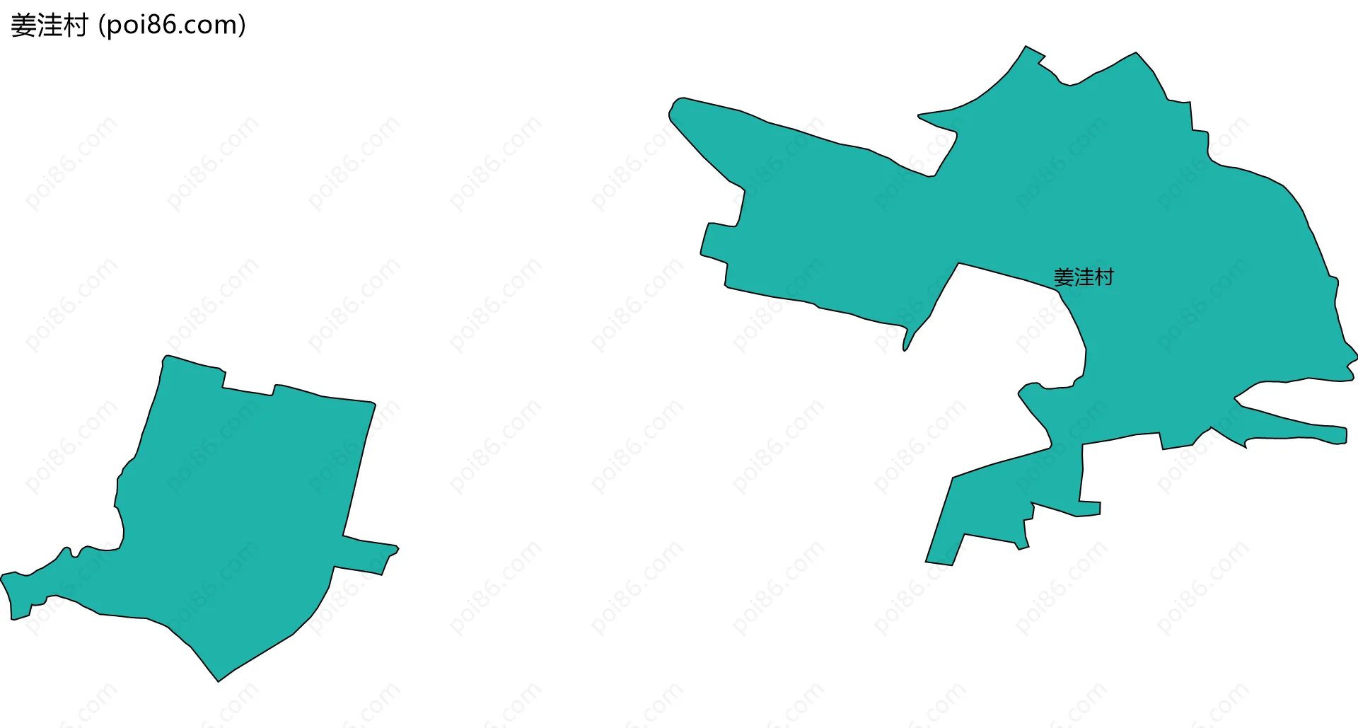 姜洼村边界地图