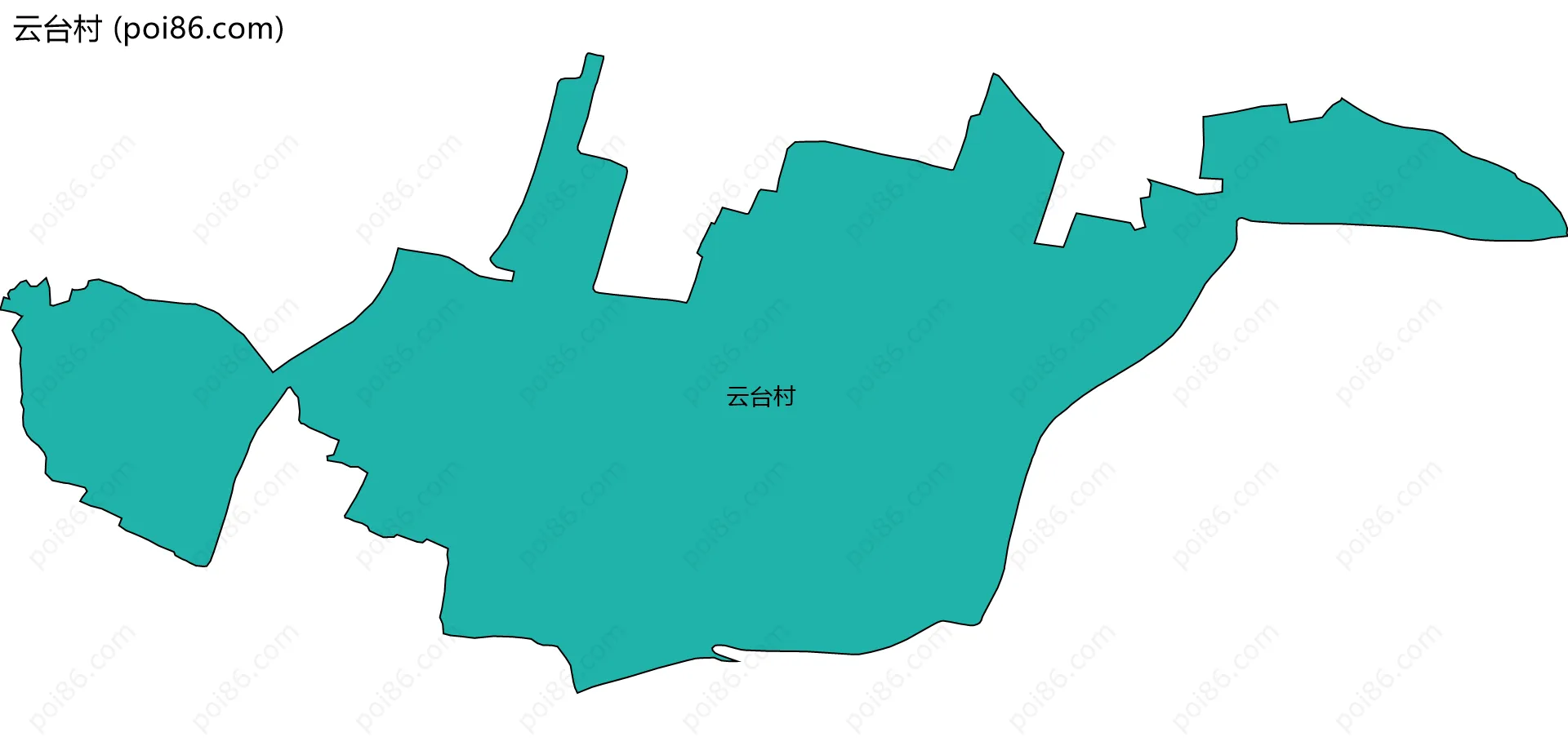 云台村边界地图