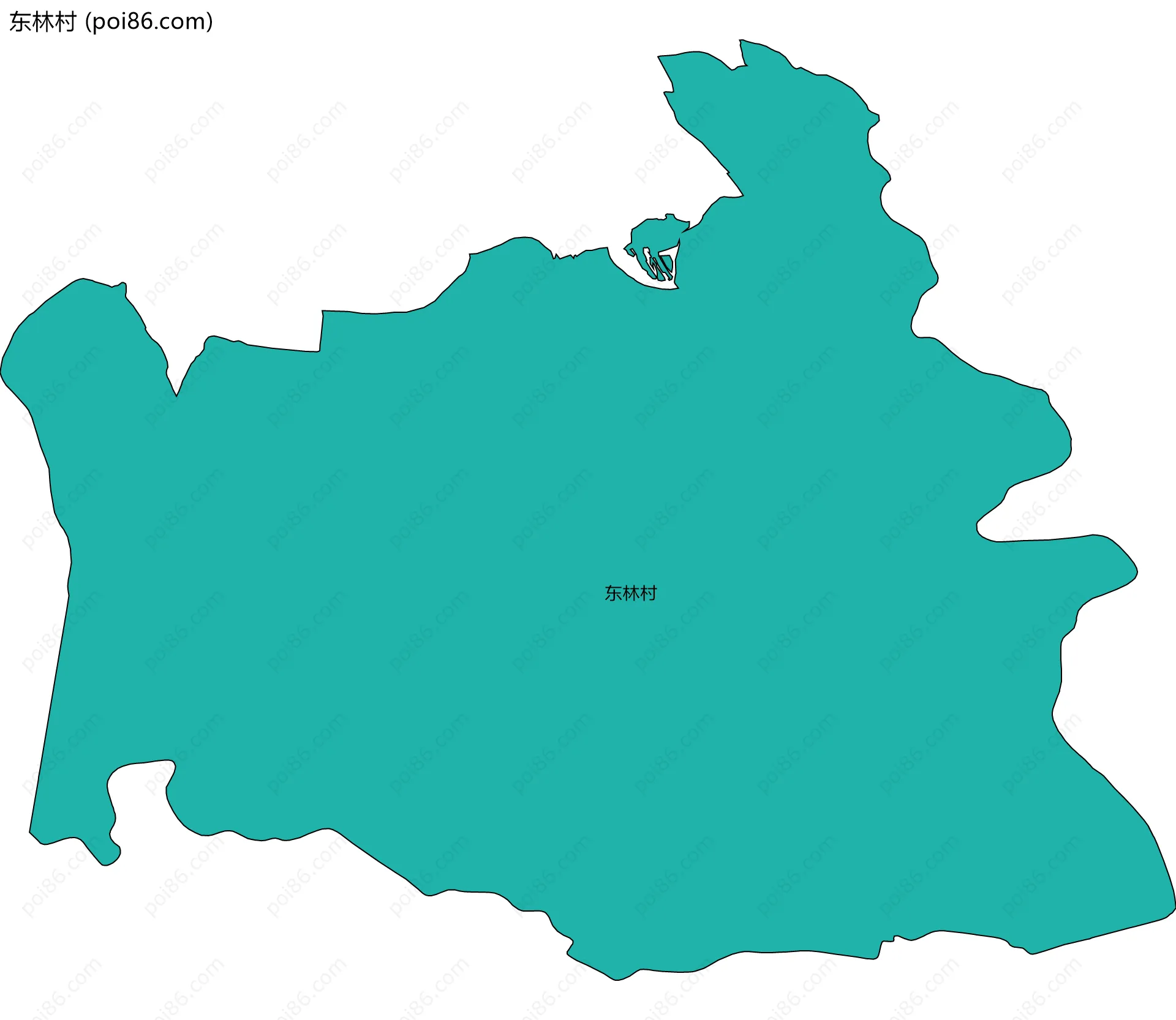 东林村边界地图