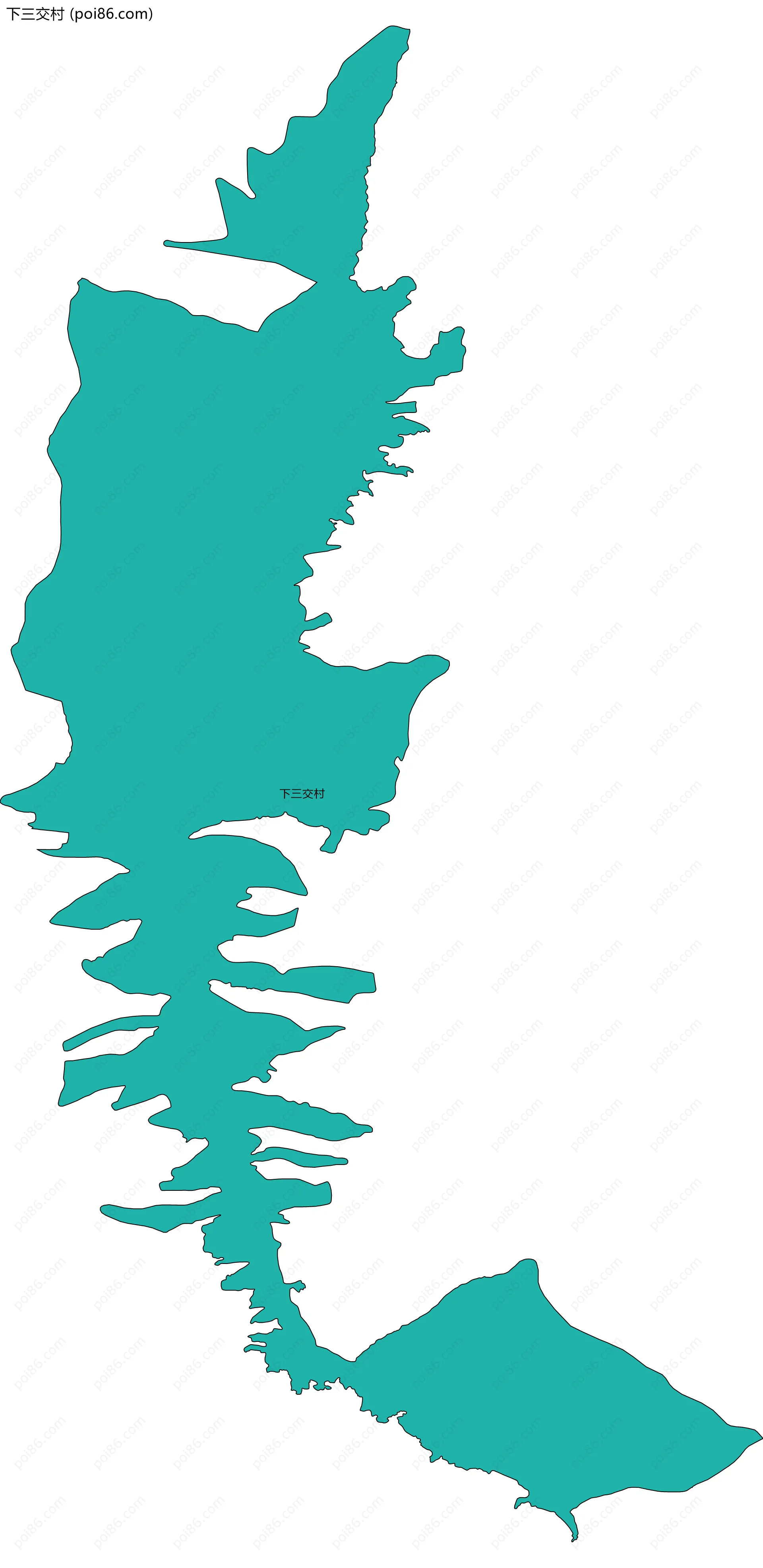 下三交村边界地图