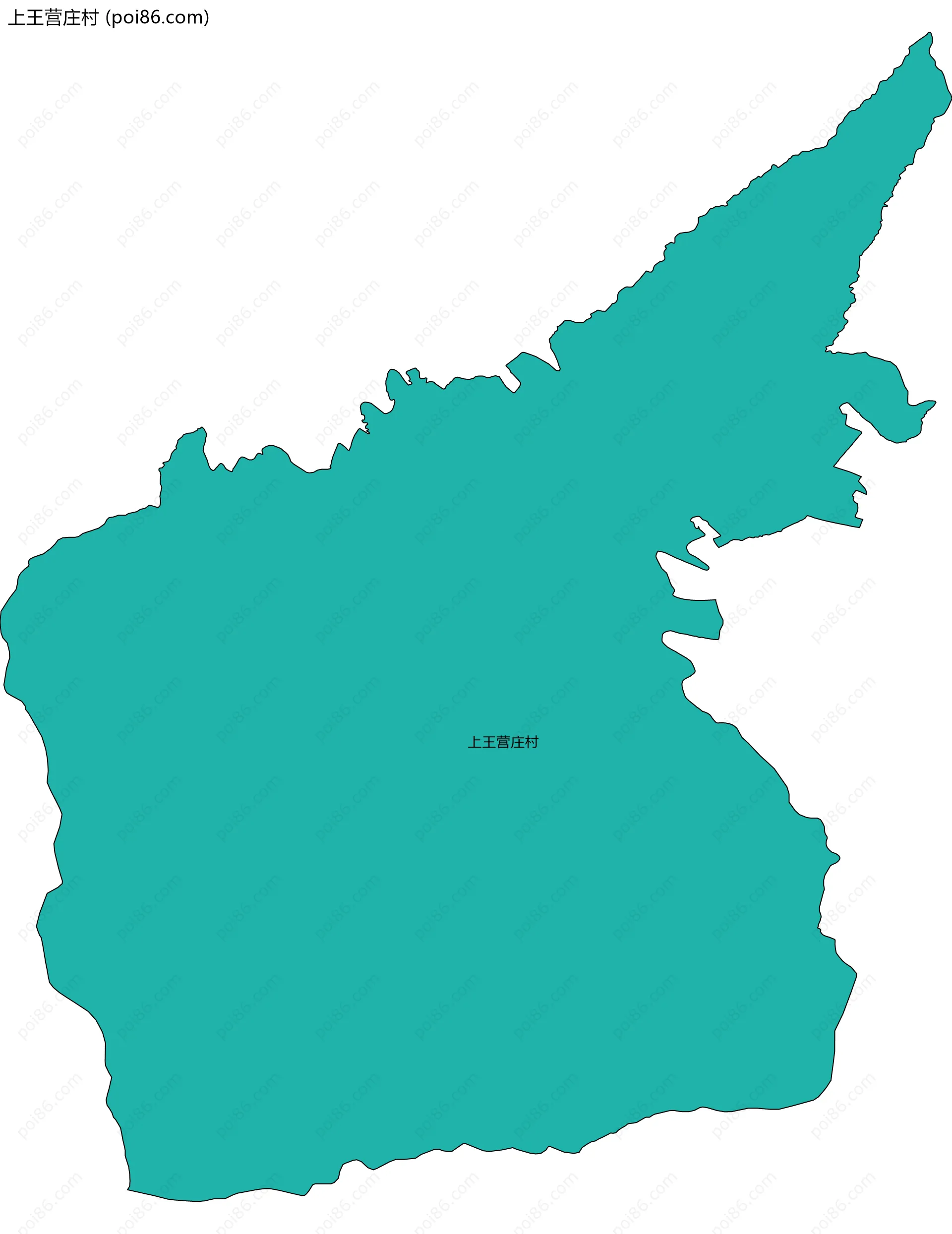 上王营庄村边界地图