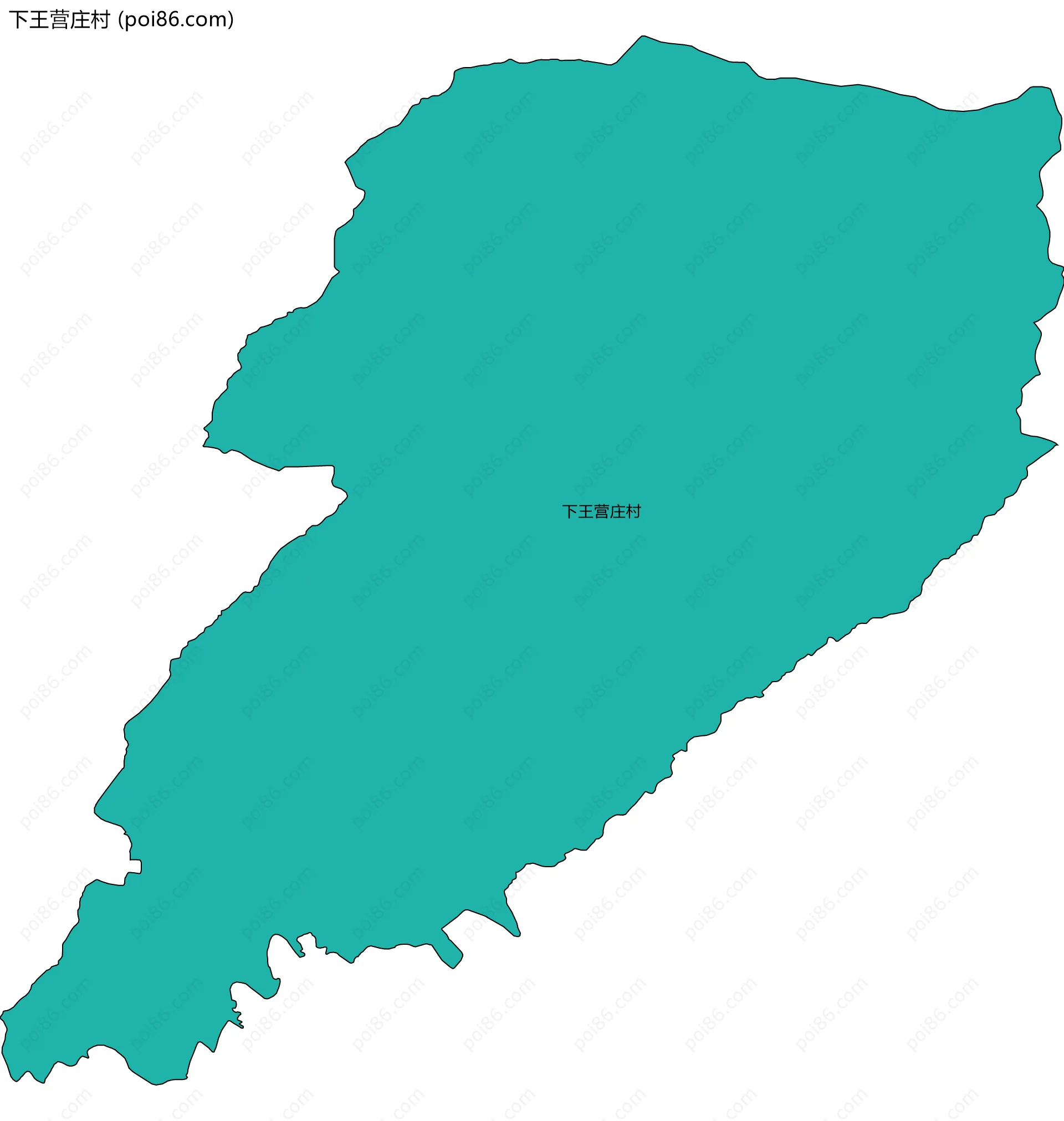 下王营庄村边界地图