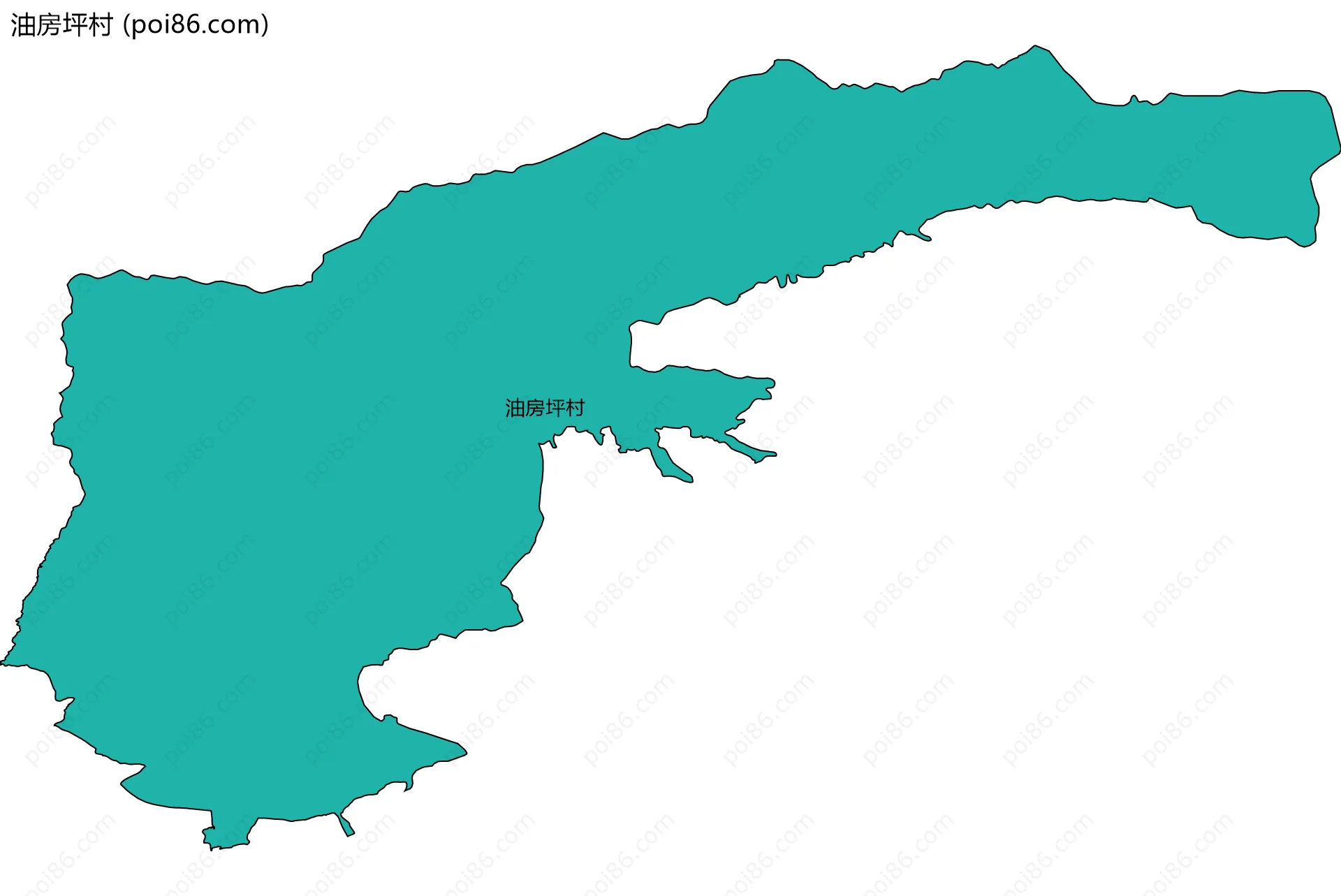 油房坪村边界地图