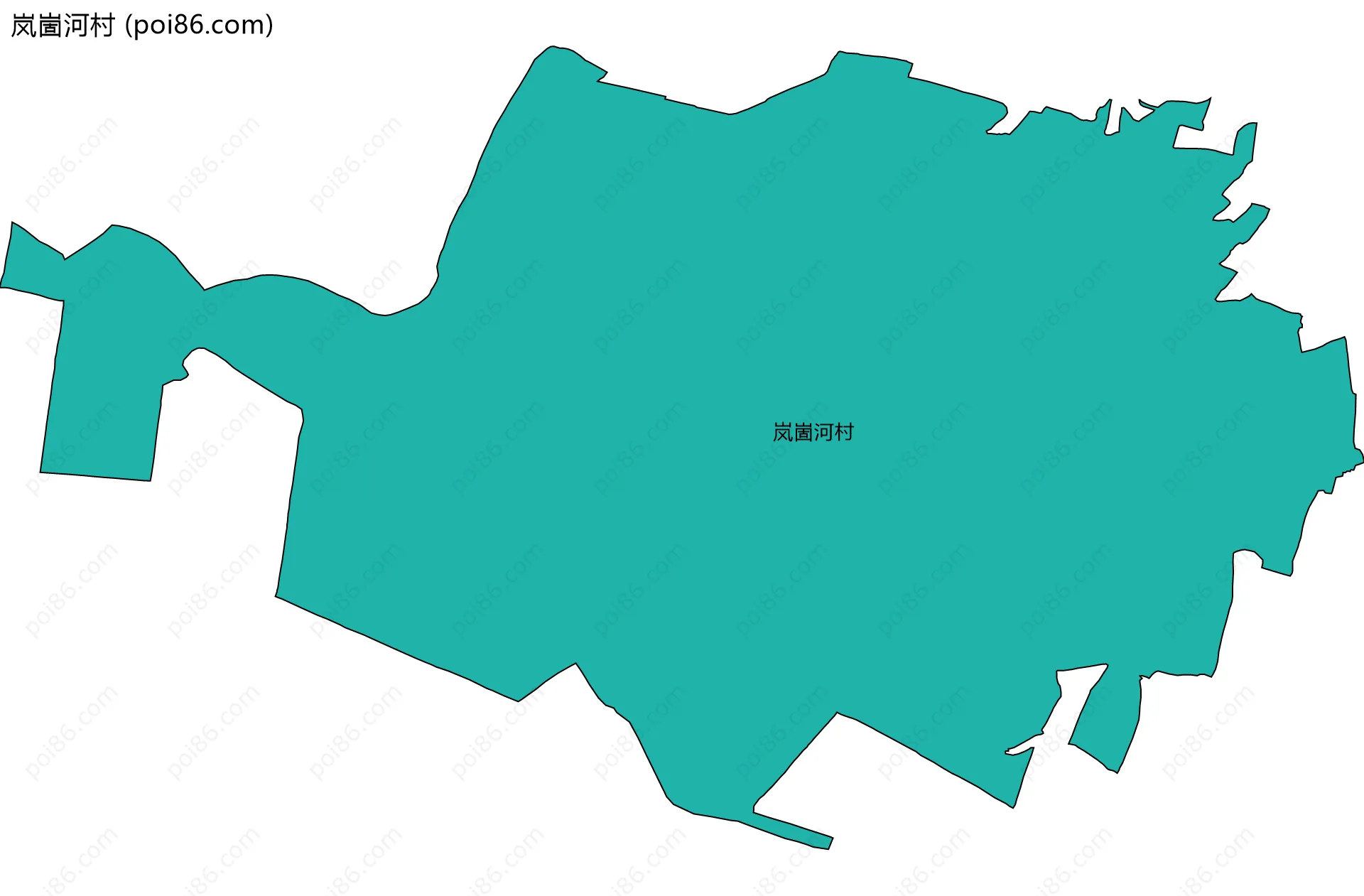 岚崮河村边界地图