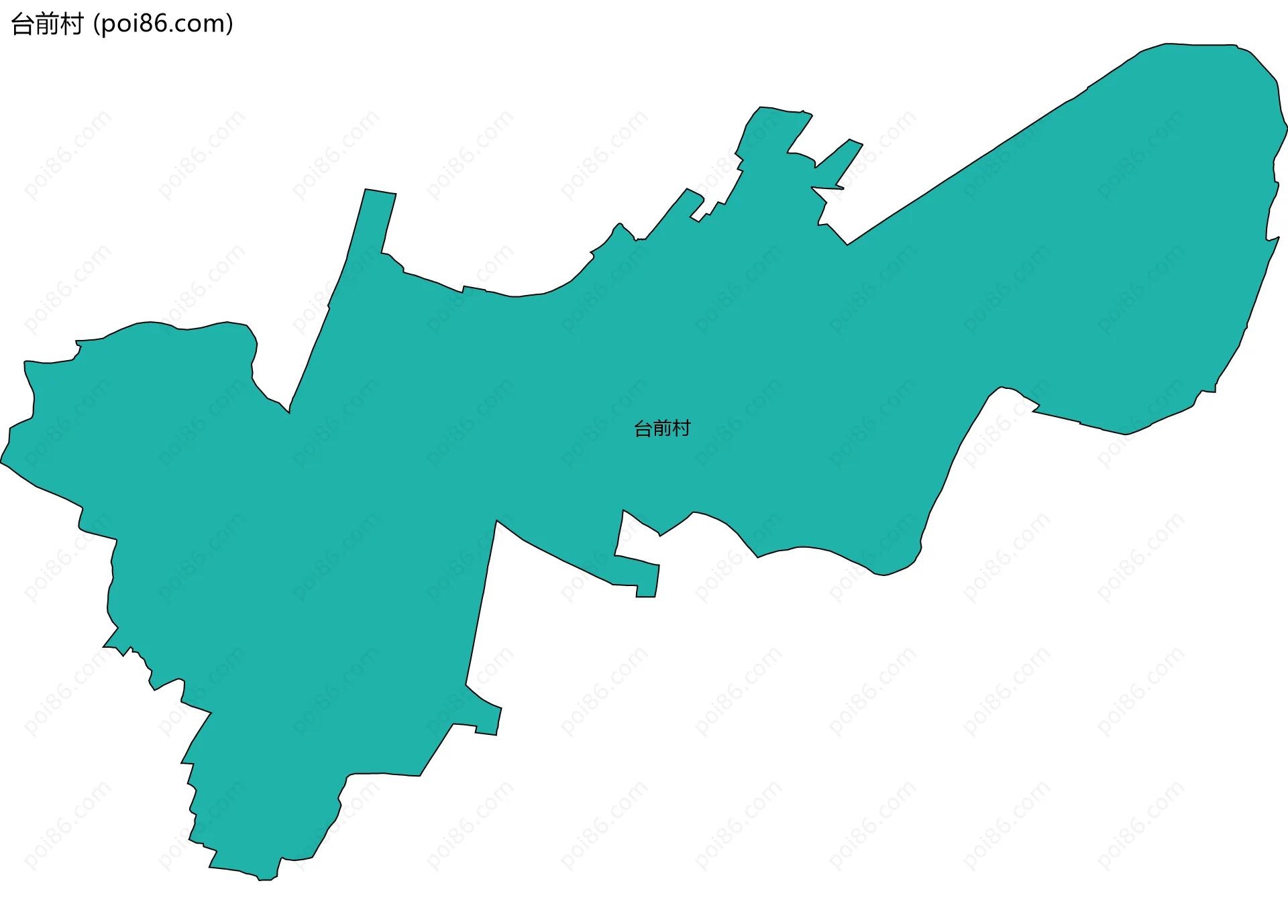 台前村边界地图