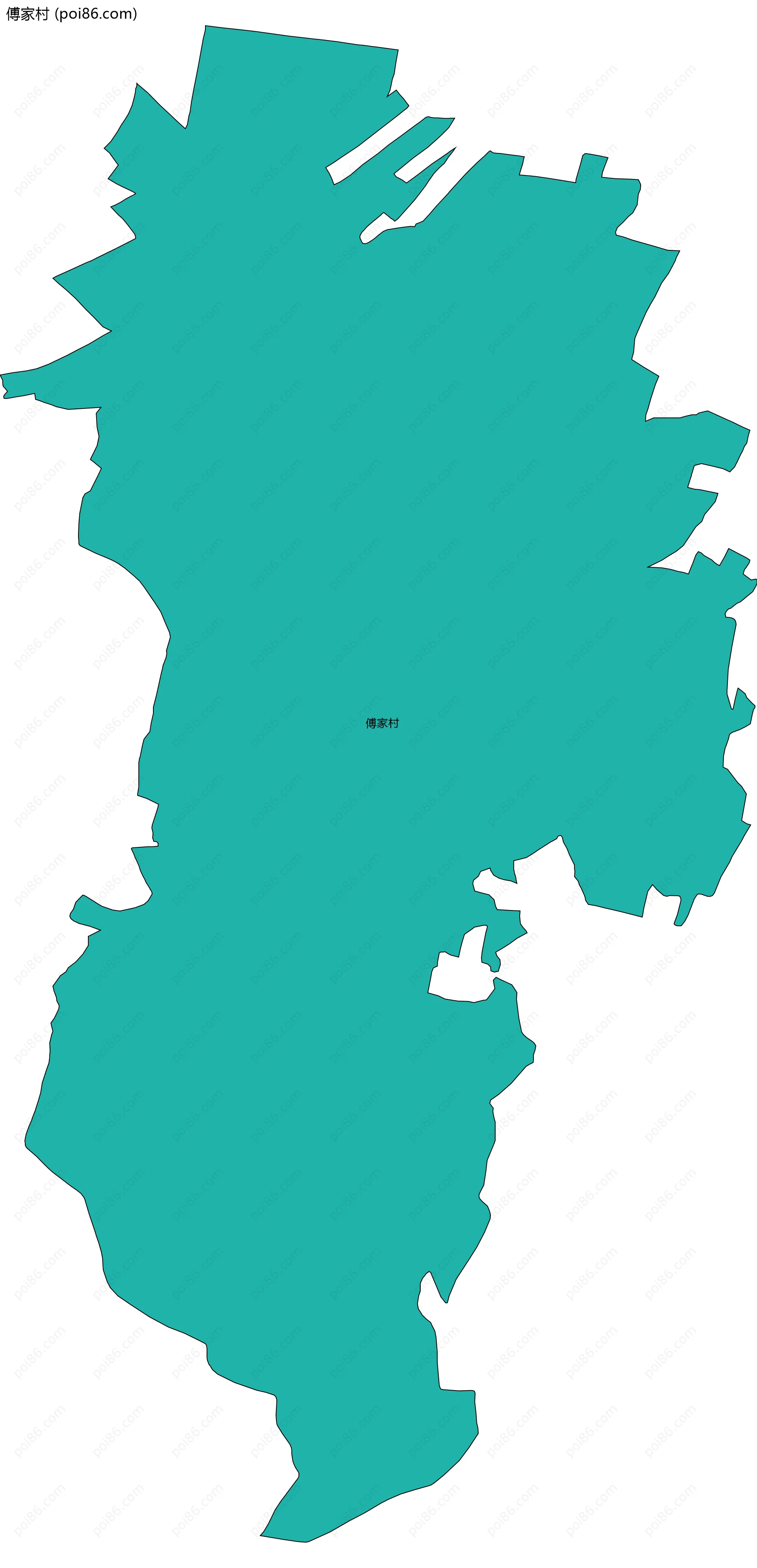 傅家村边界地图