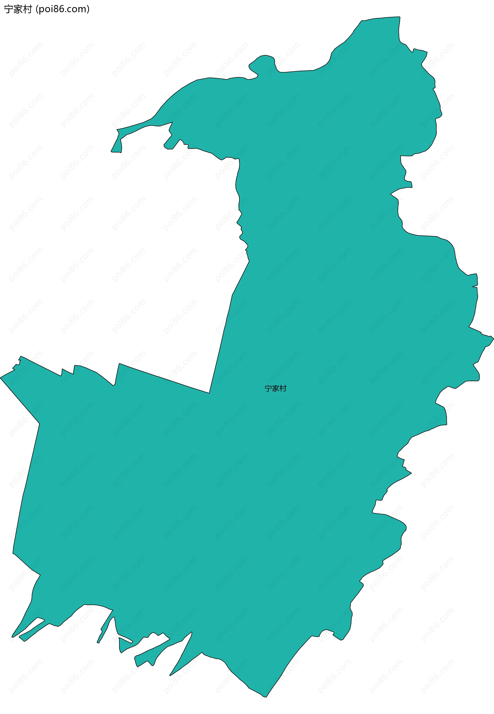 宁家村边界地图