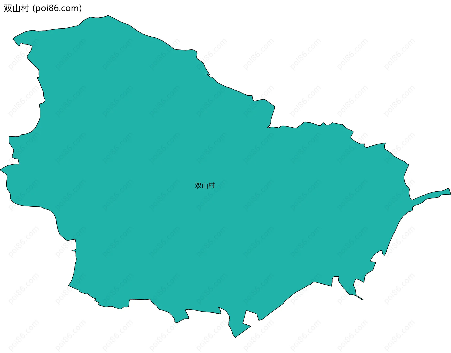 双山村边界地图