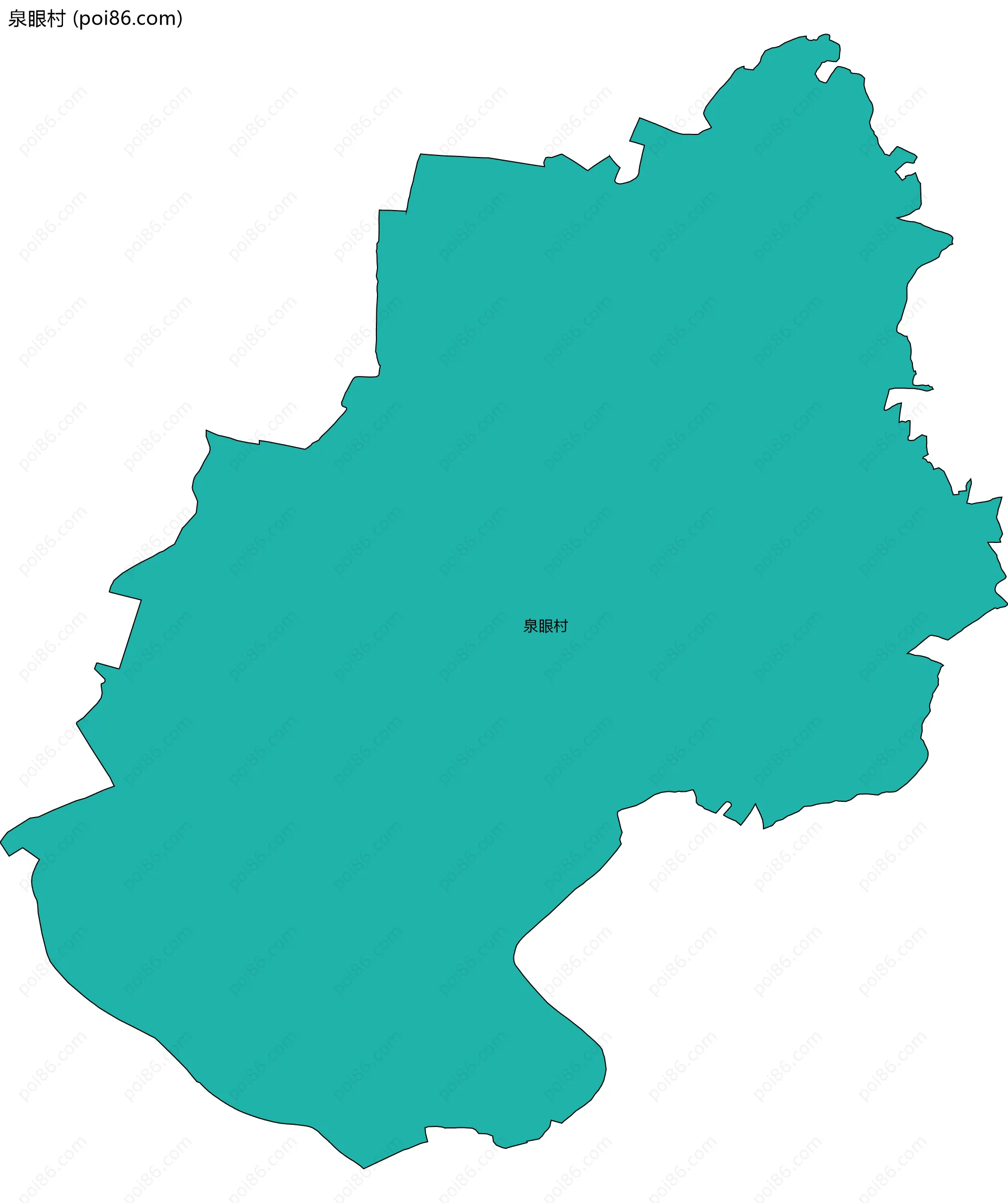 泉眼村边界地图