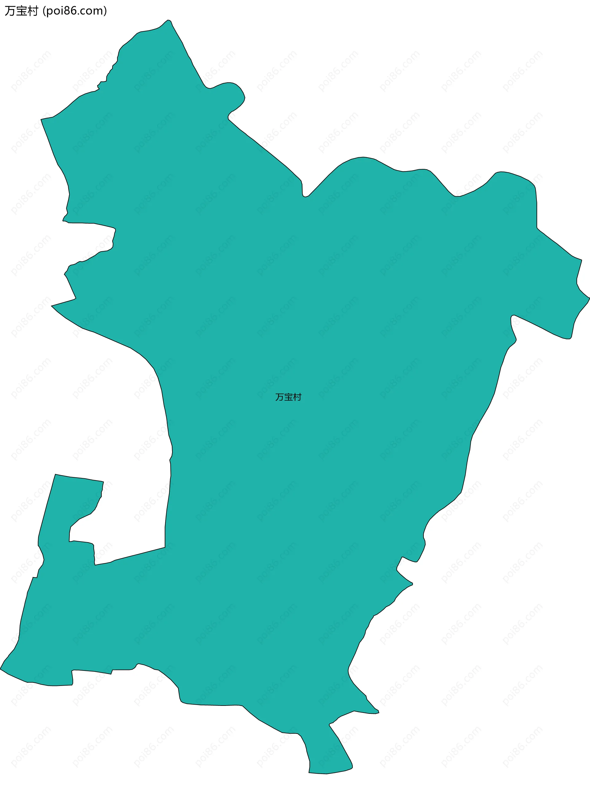 万宝村边界地图