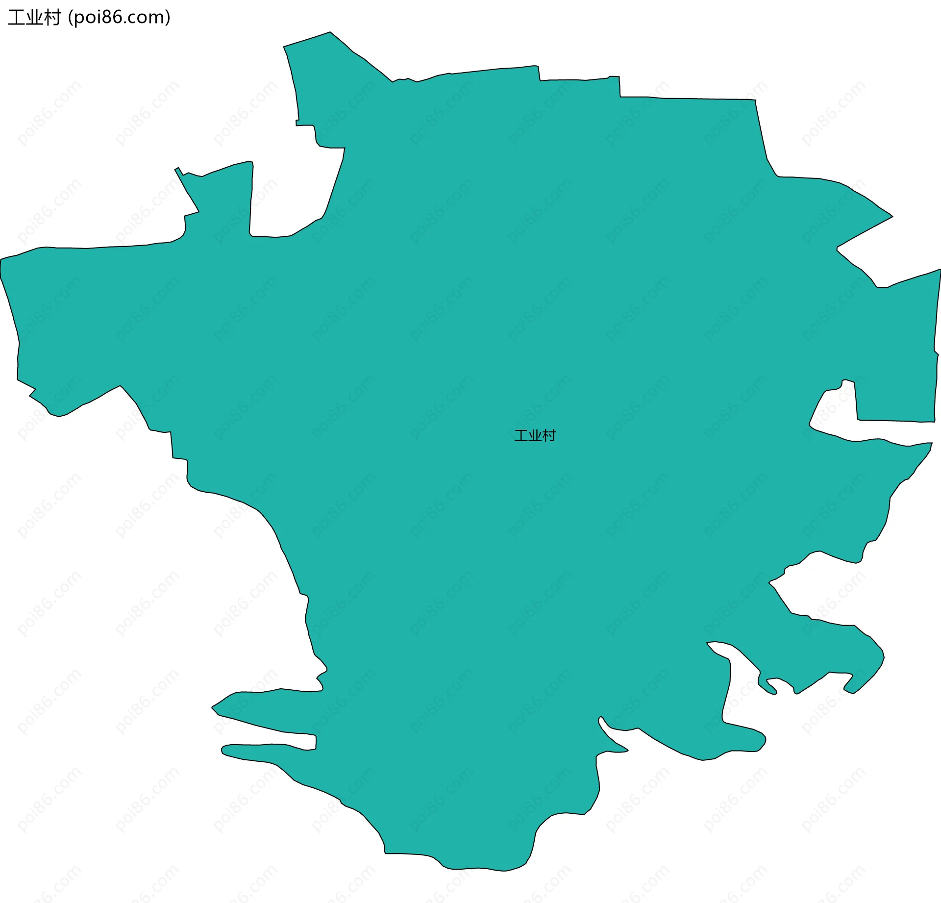 工业村边界地图