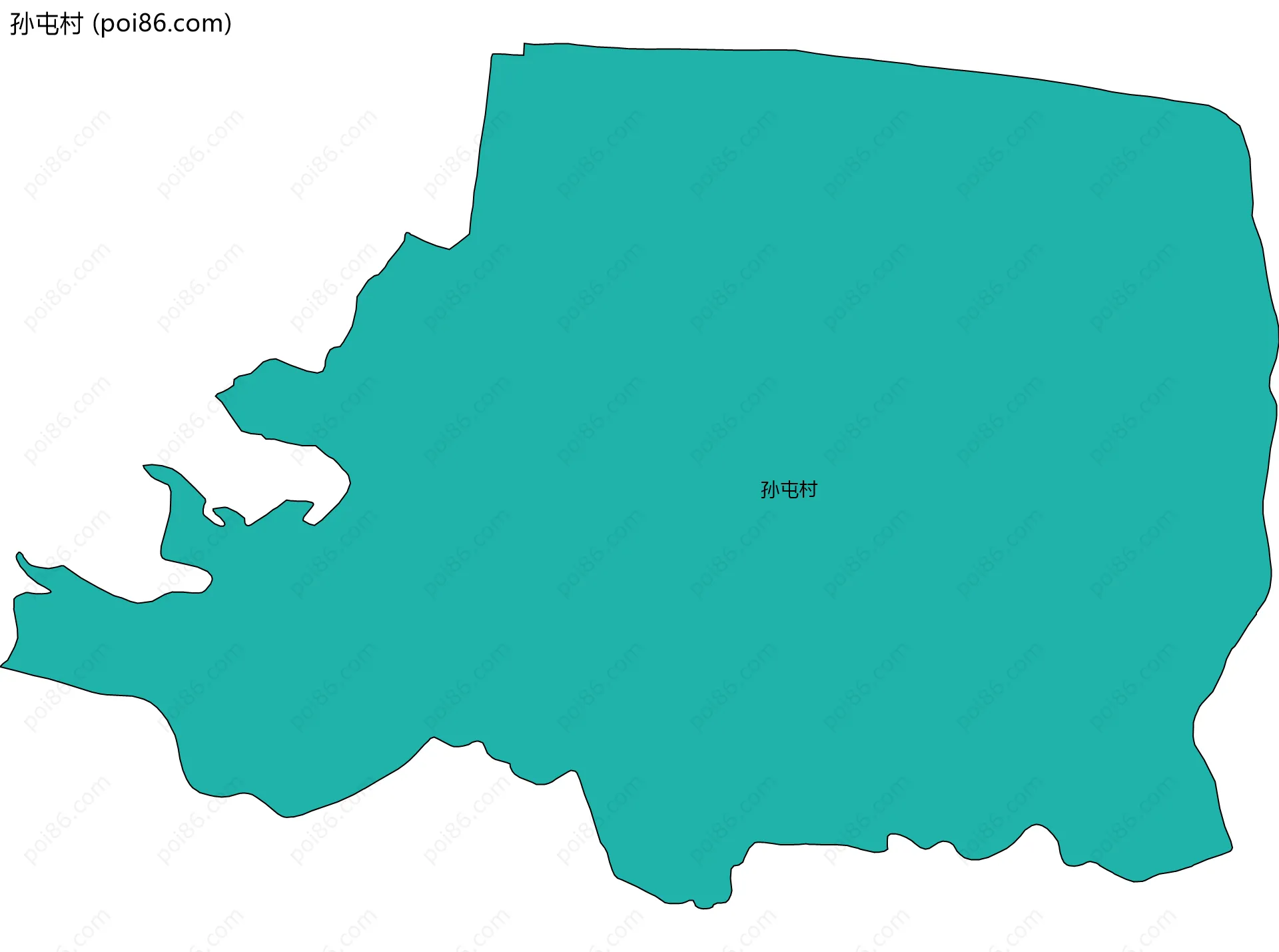 孙屯村边界地图