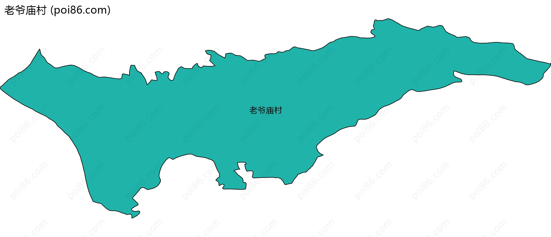 老爷庙村边界地图