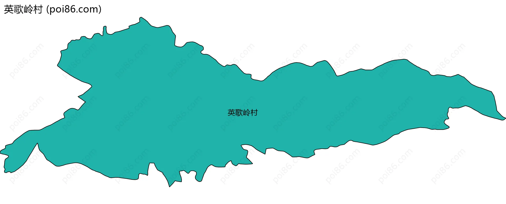 英歌岭村边界地图