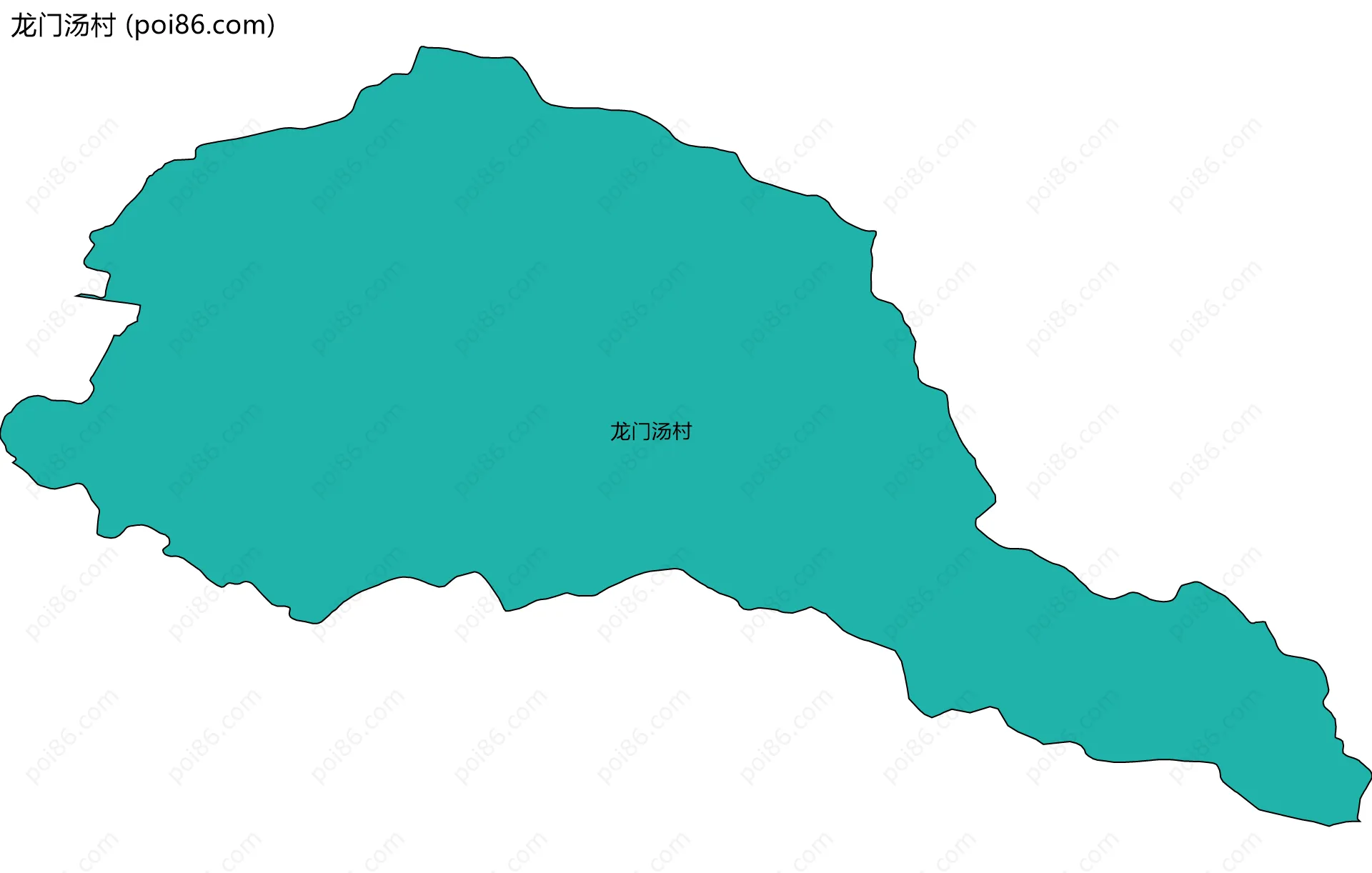 龙门汤村边界地图