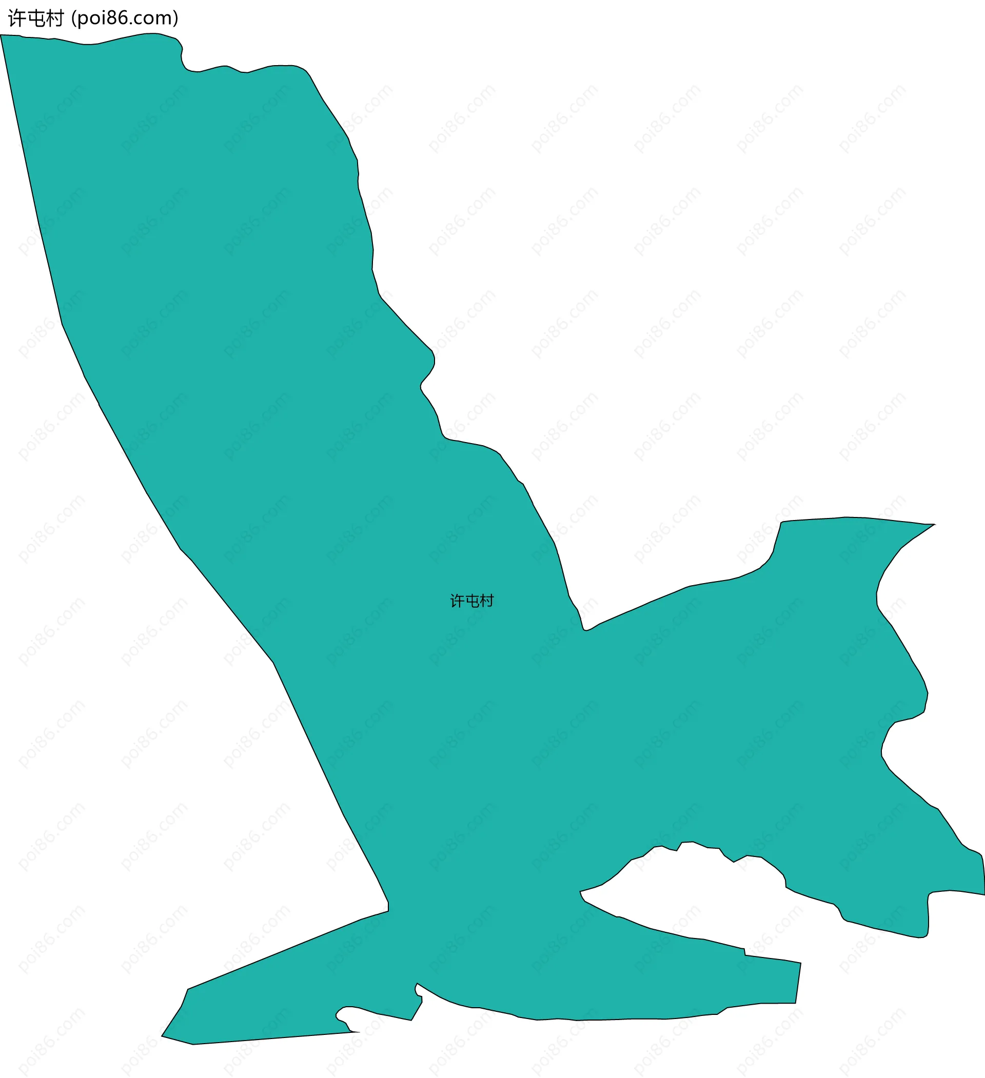 许屯村边界地图