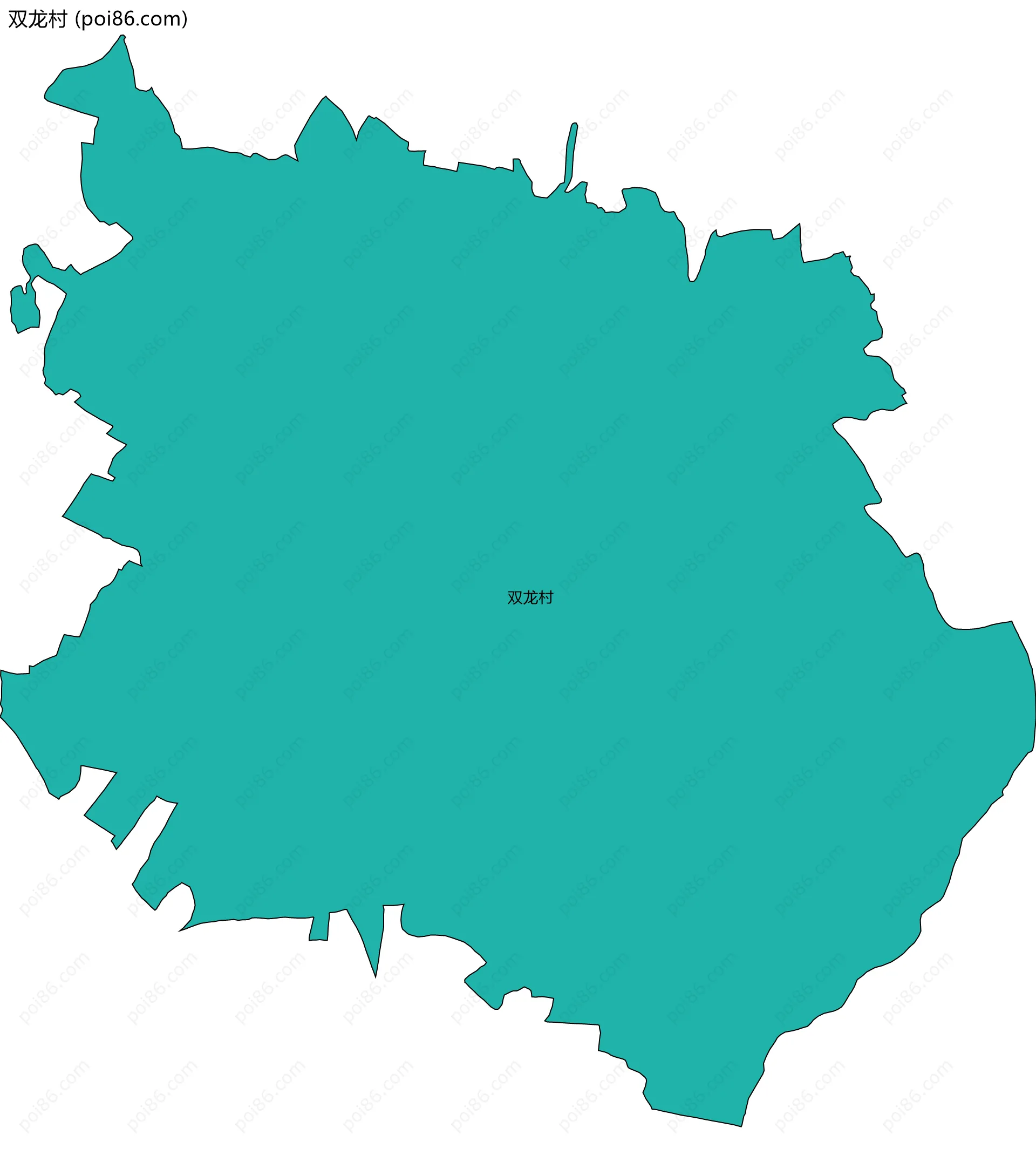 双龙村边界地图