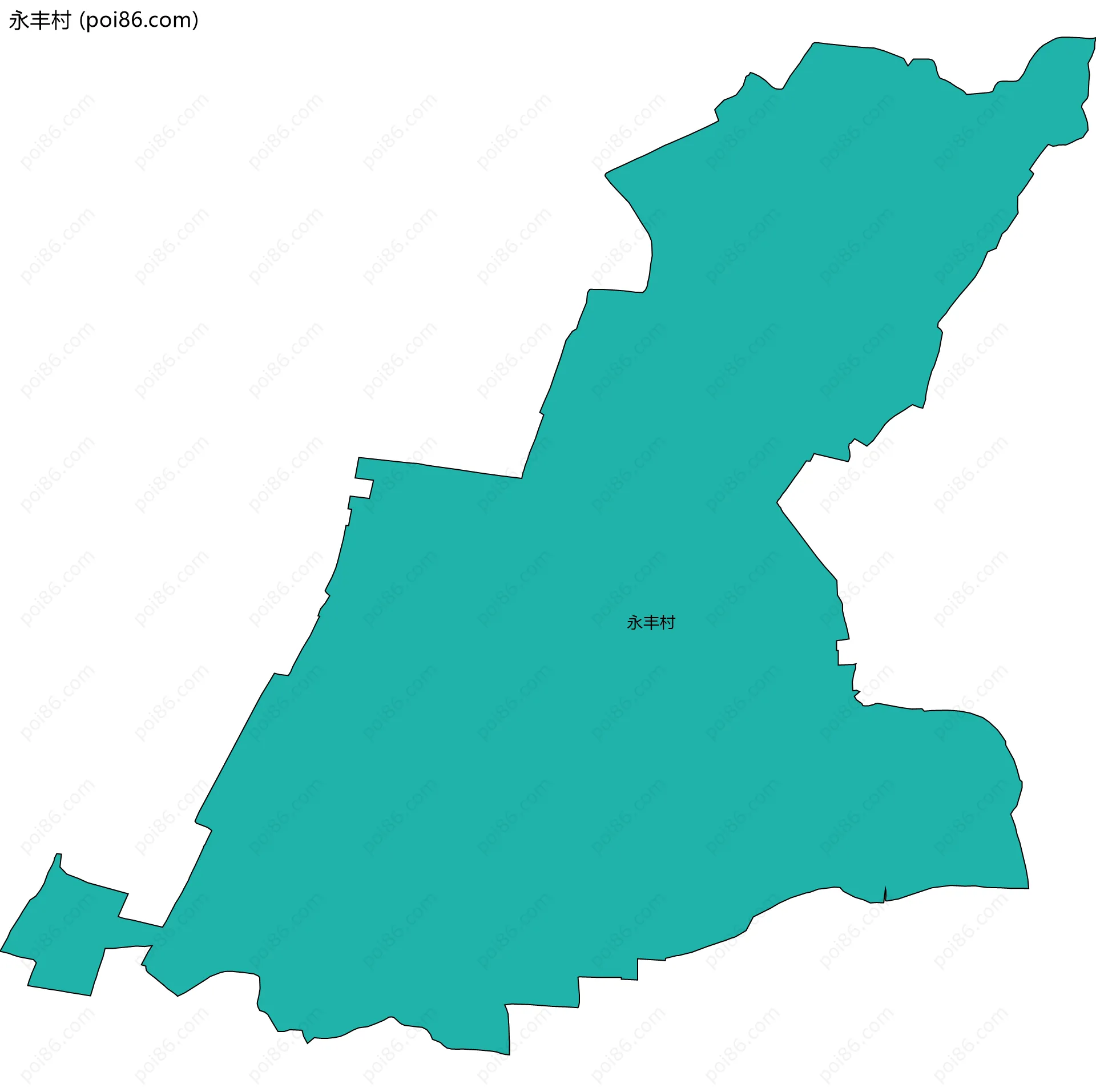 永丰村边界地图
