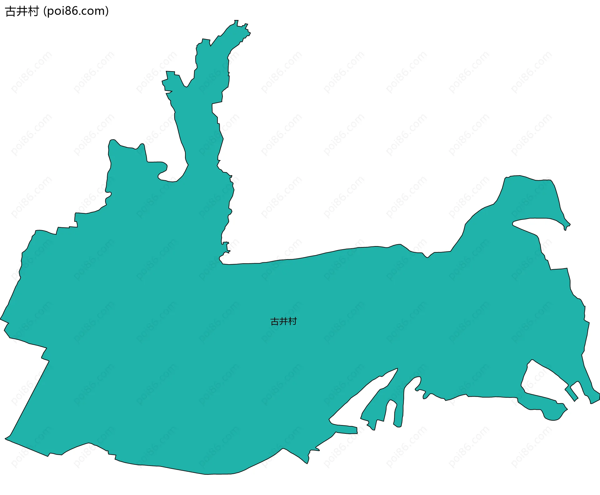 古井村边界地图
