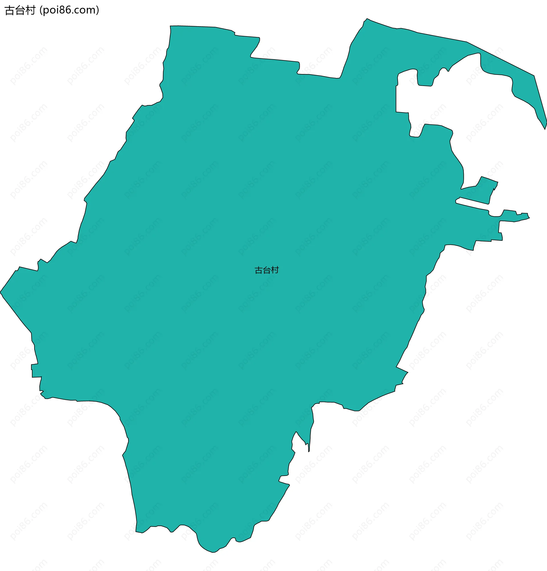 古台村边界地图