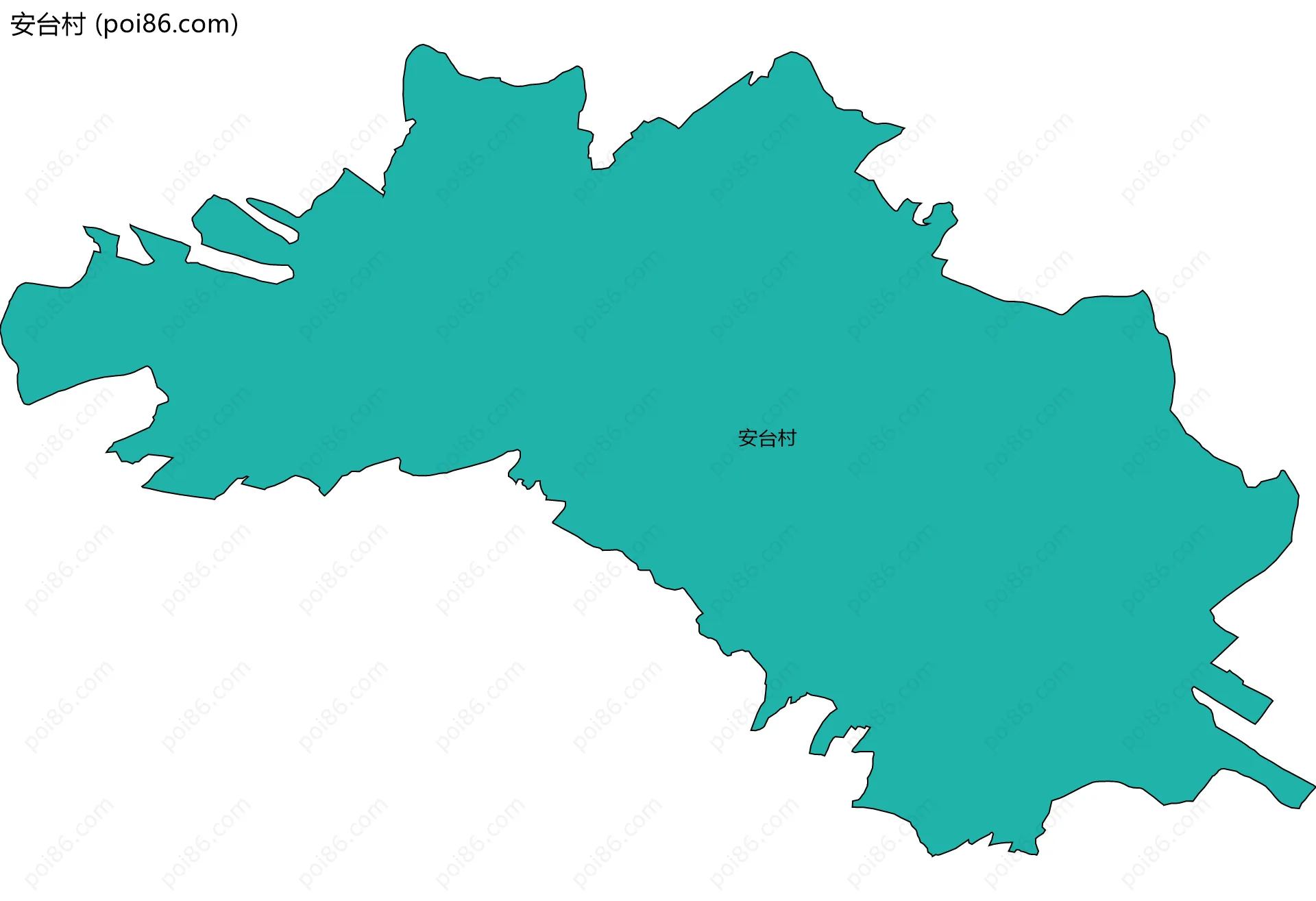 安台村边界地图