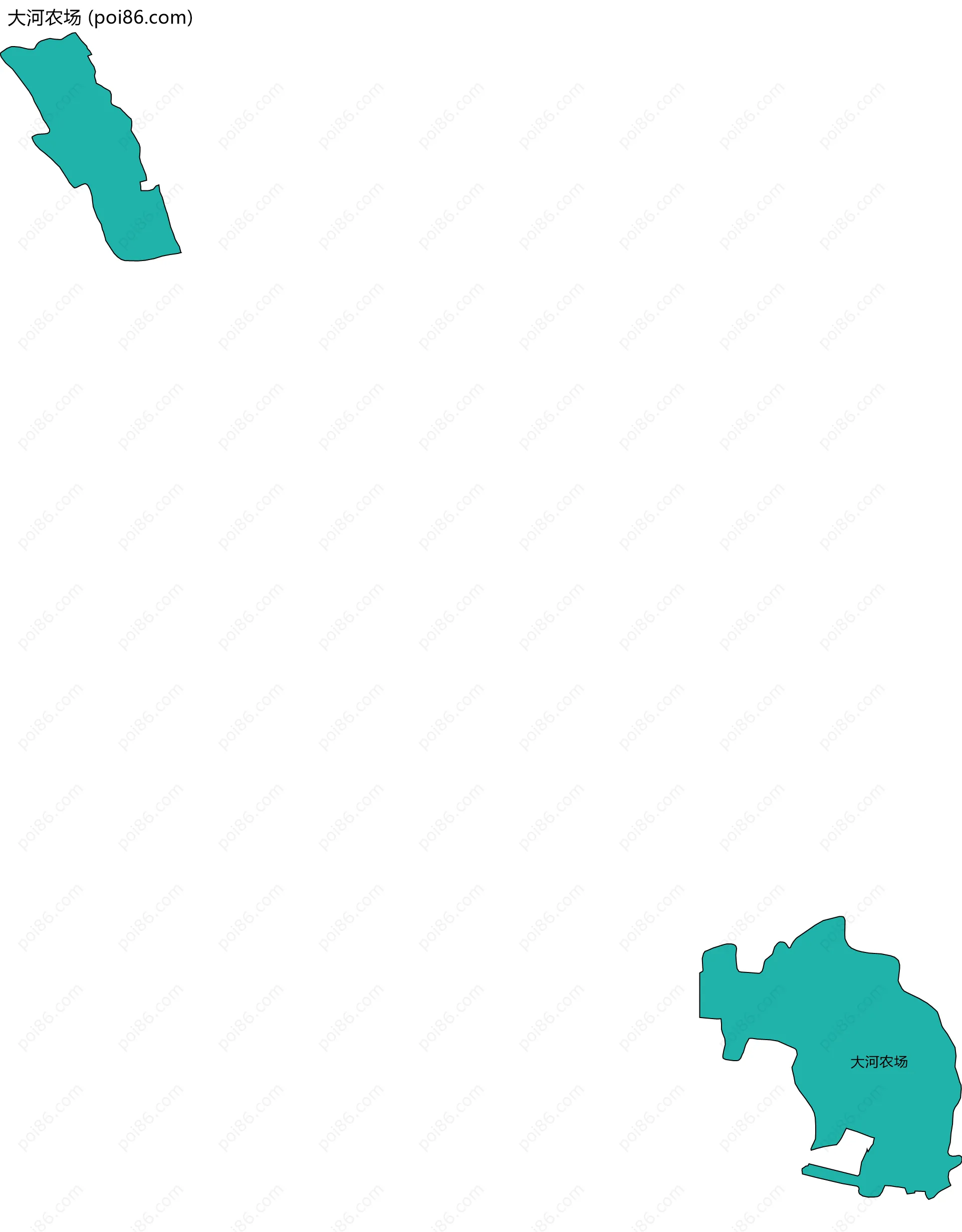 大河农场边界地图