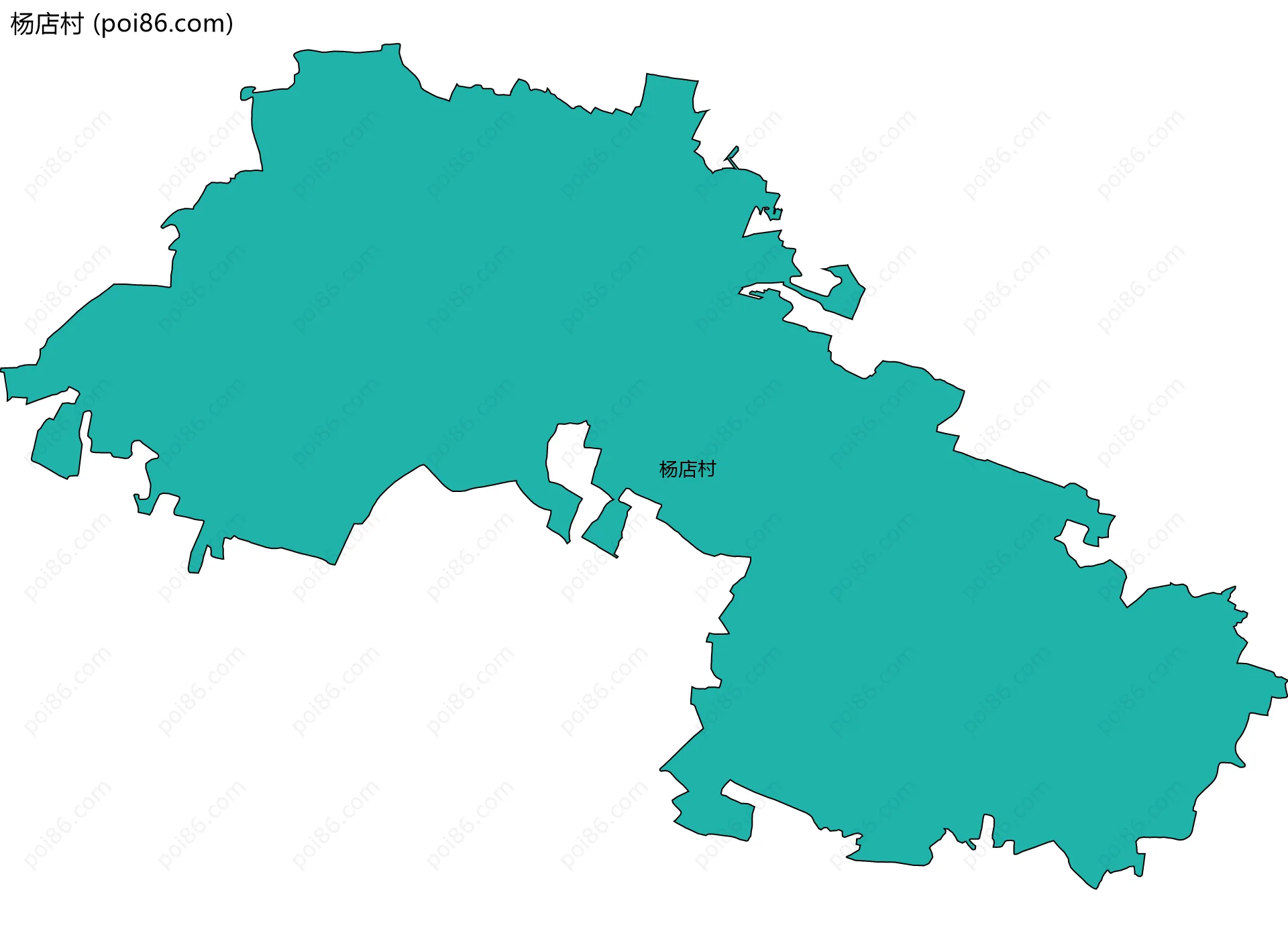 杨店村边界地图