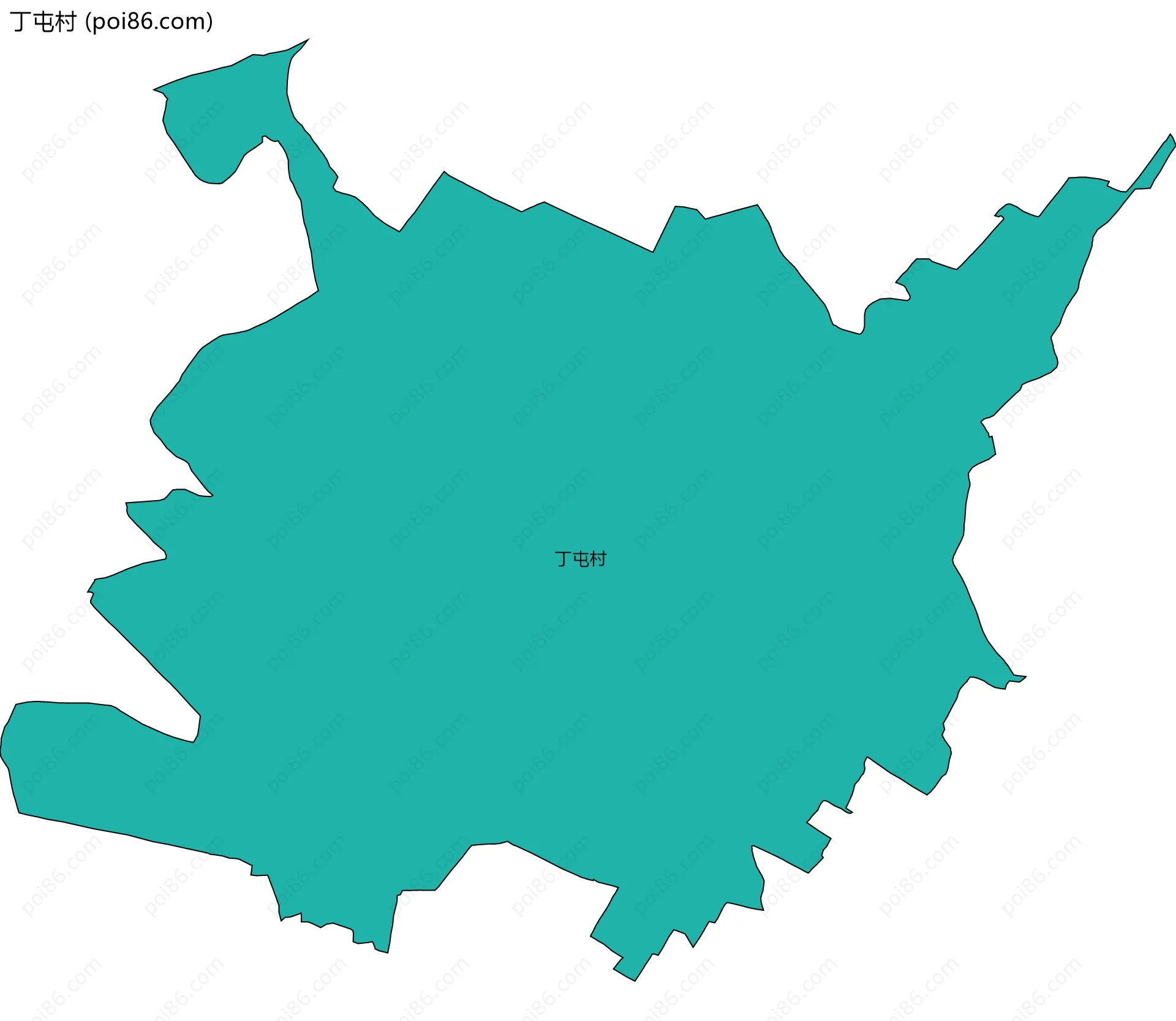 丁屯村边界地图