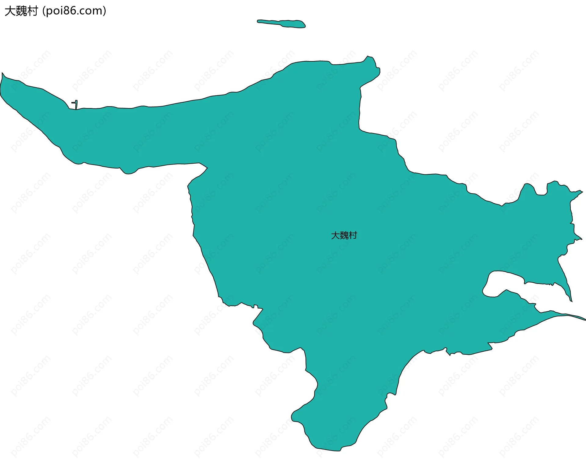 大魏村边界地图