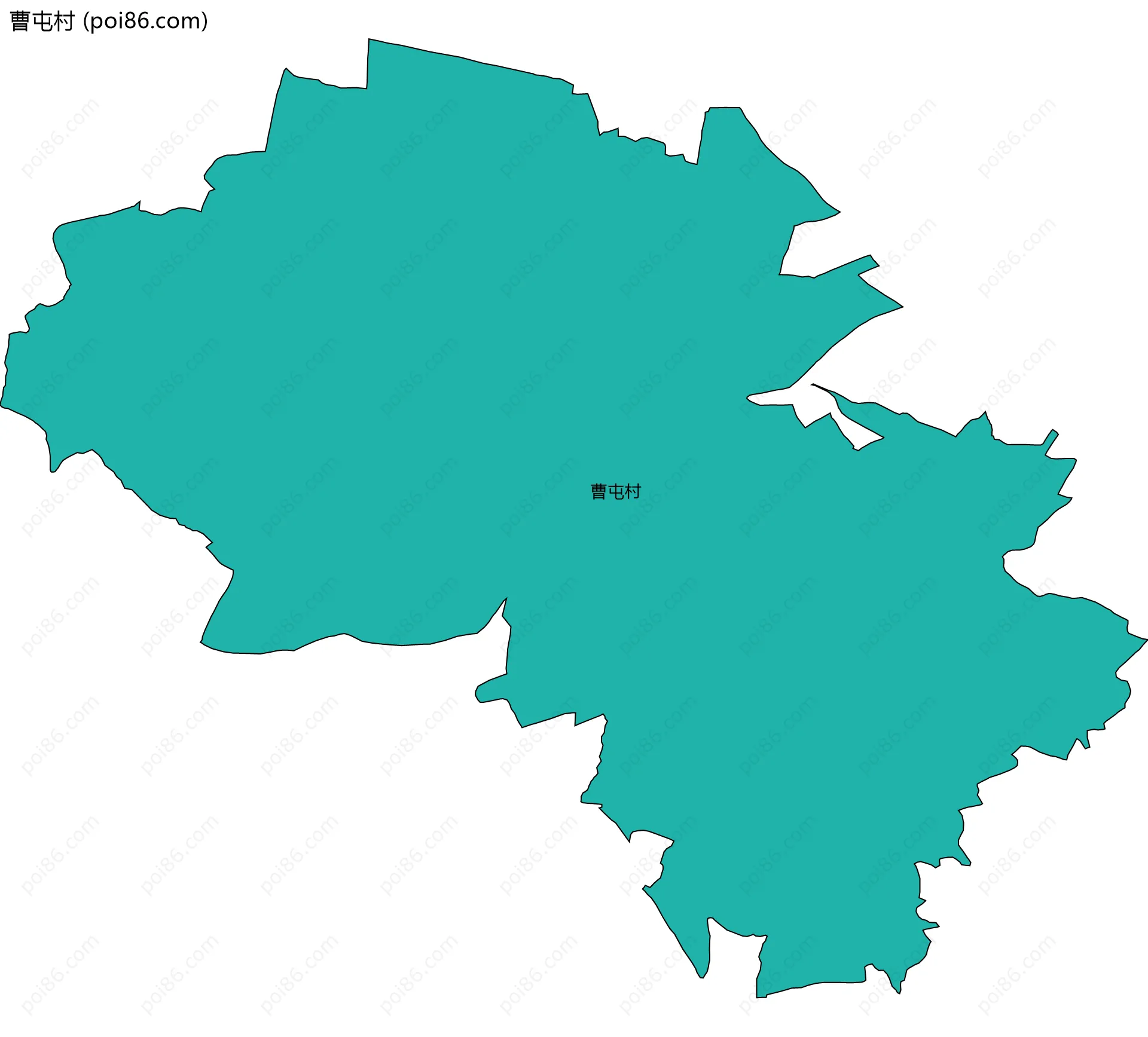 曹屯村边界地图