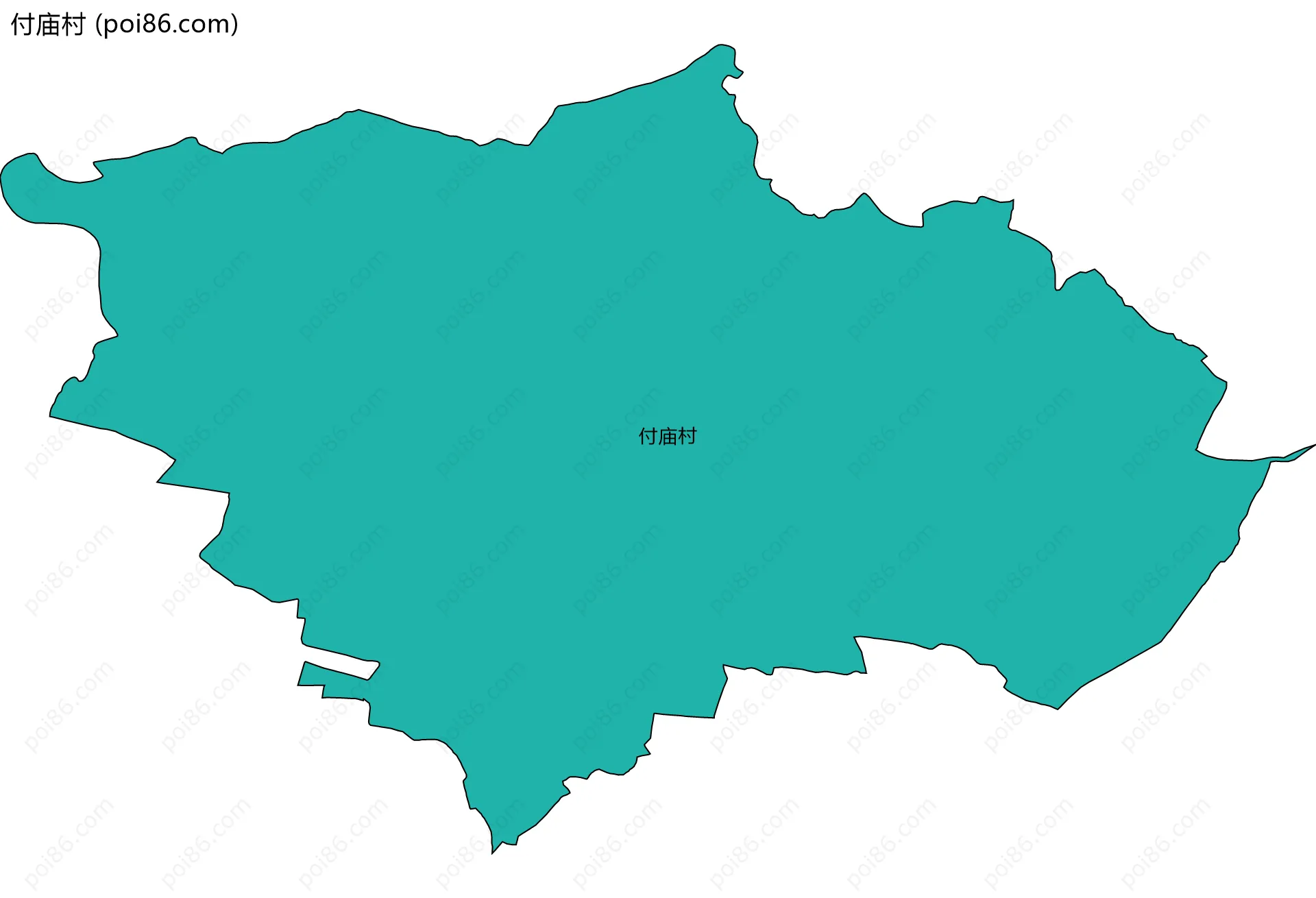 付庙村边界地图