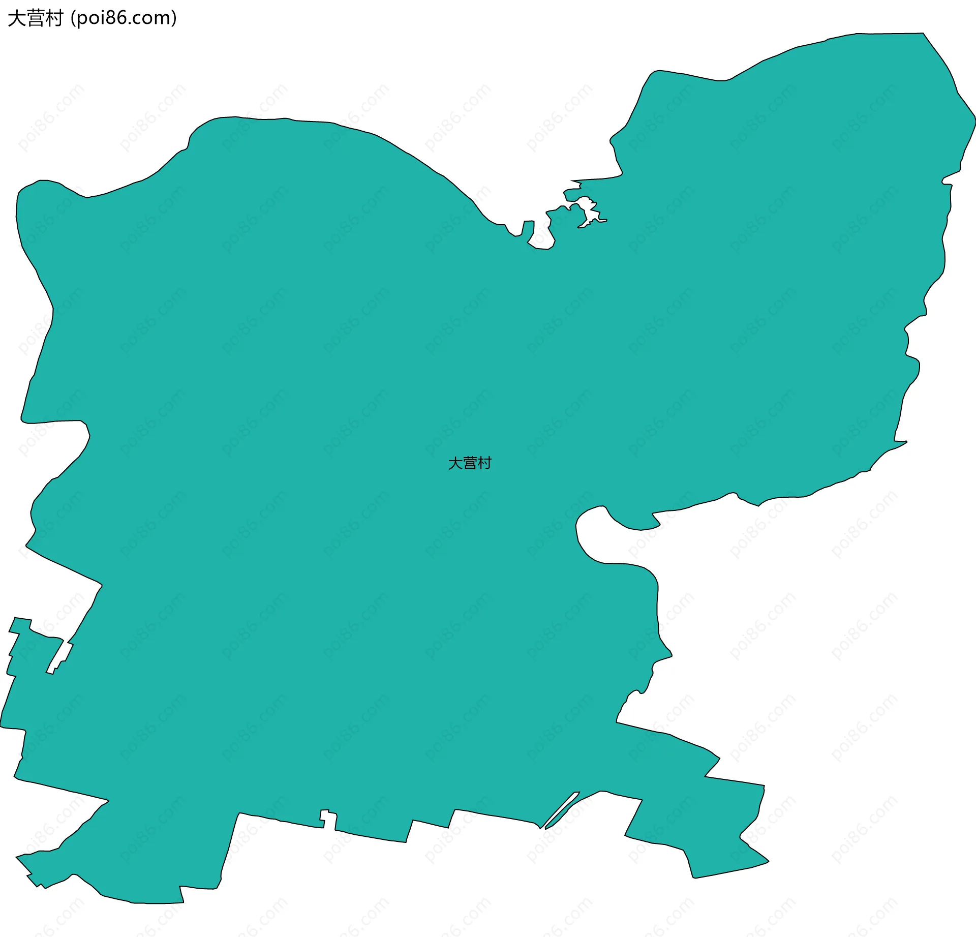 大营村边界地图