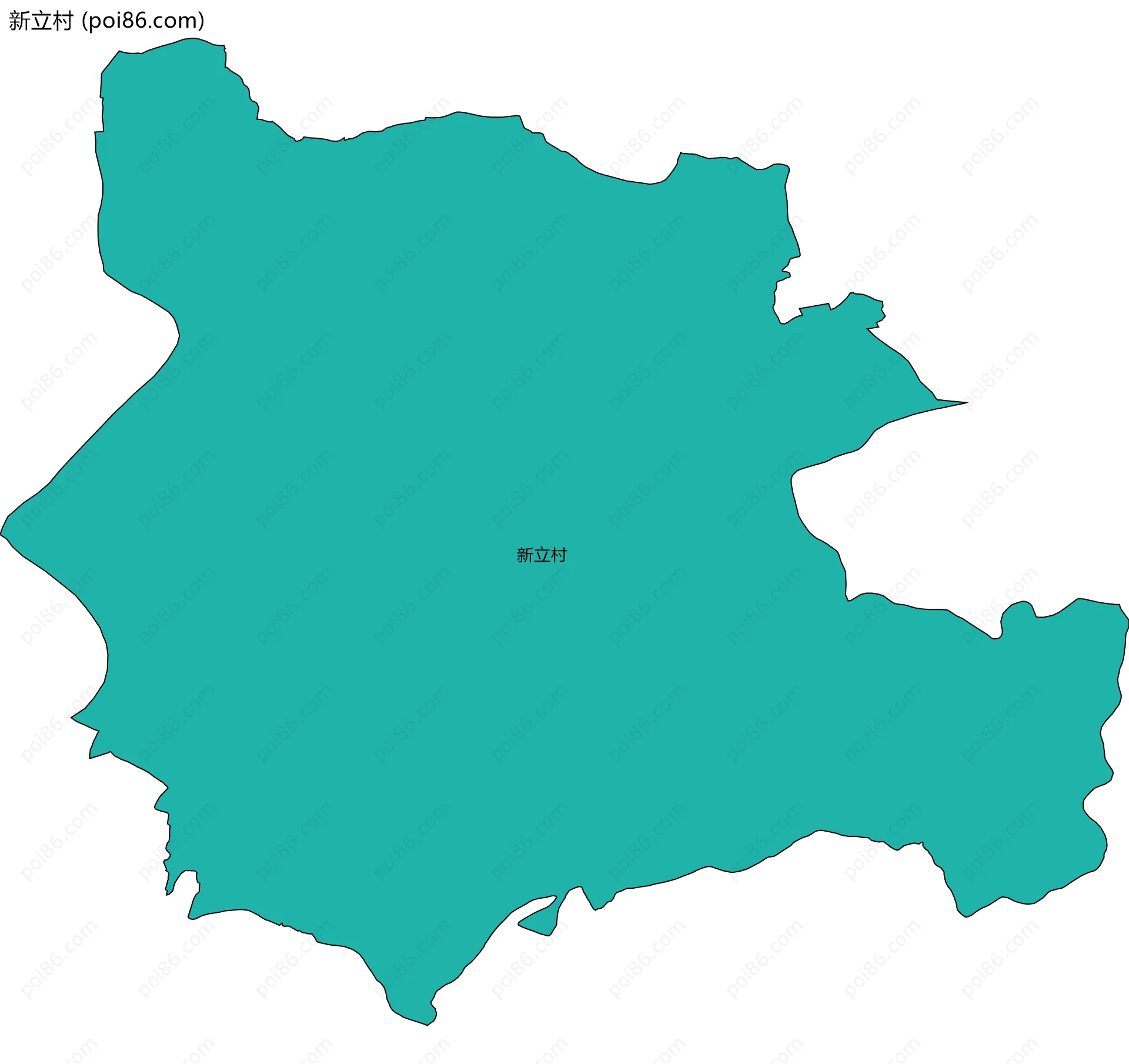 新立村边界地图