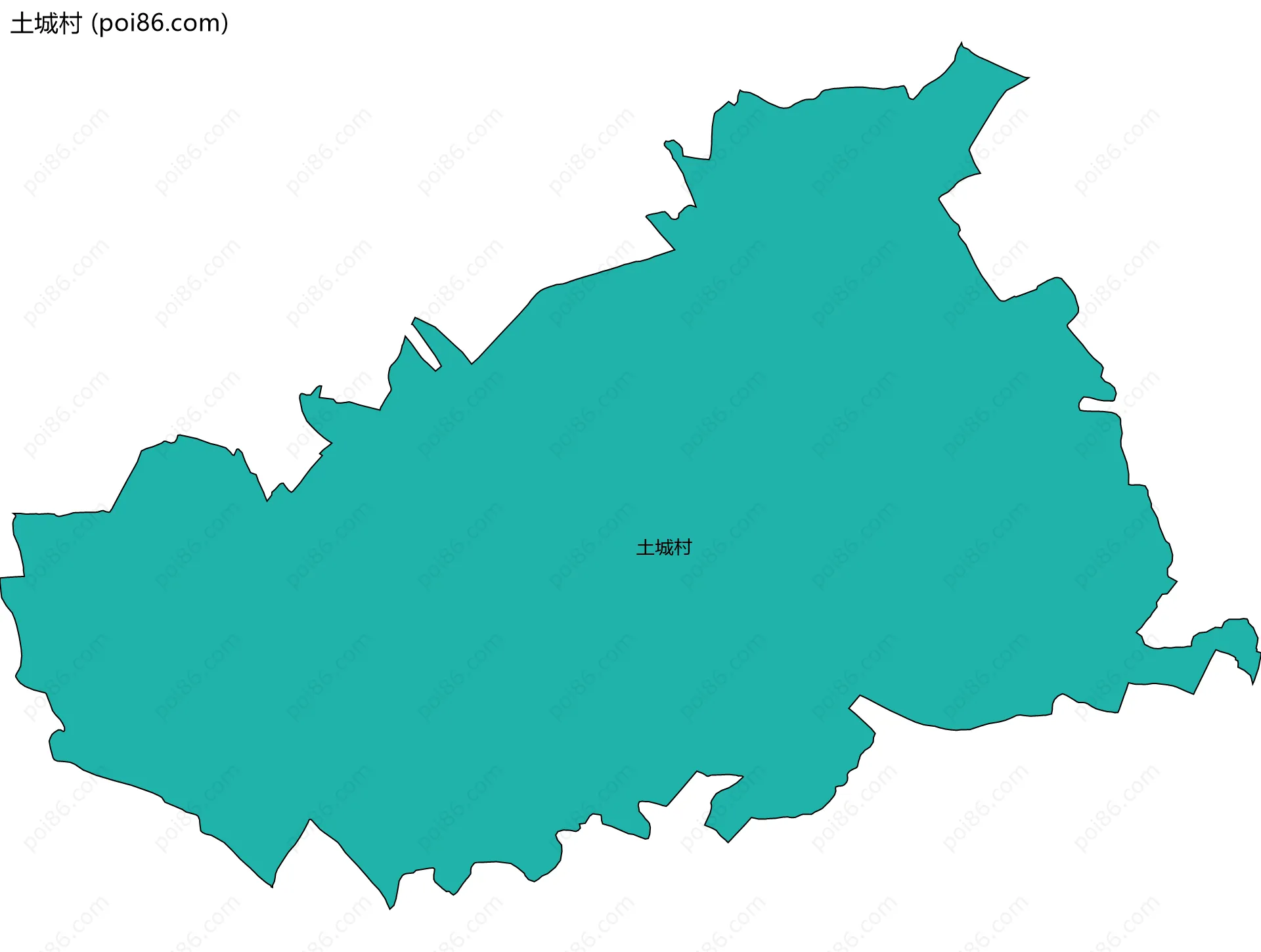 土城村边界地图