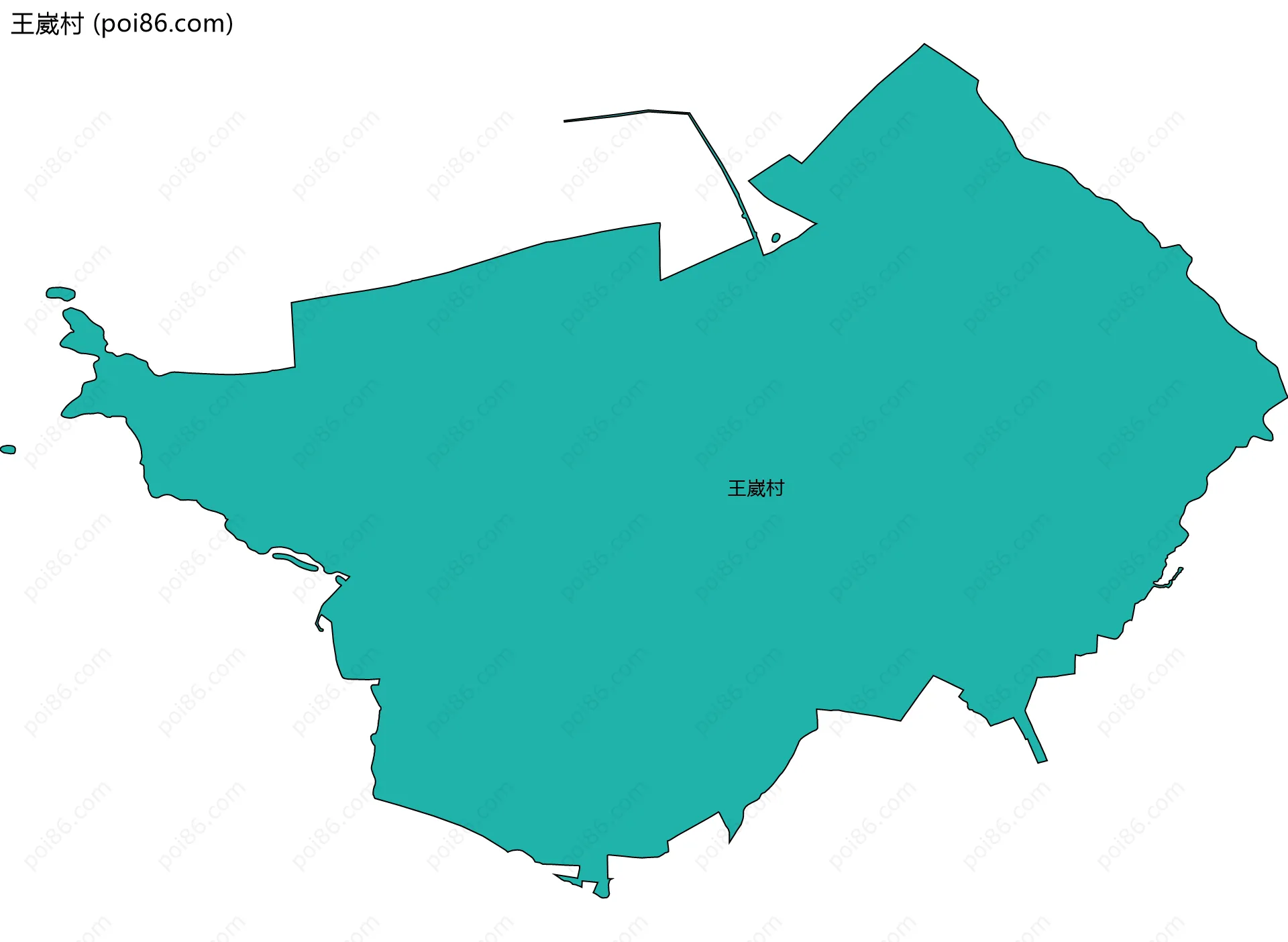 王崴村边界地图