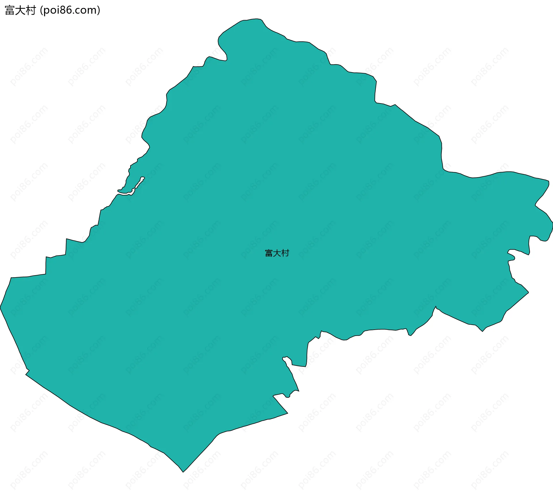 富大村边界地图