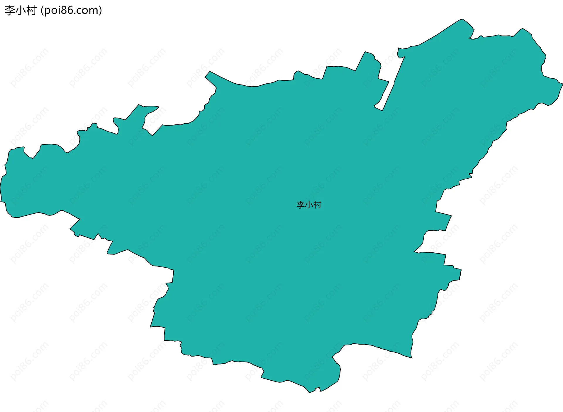 李小村边界地图