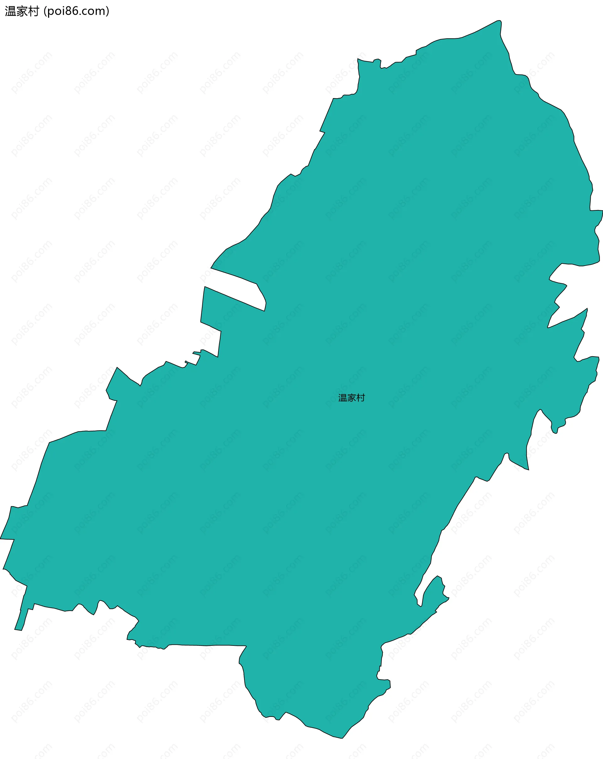 温家村边界地图