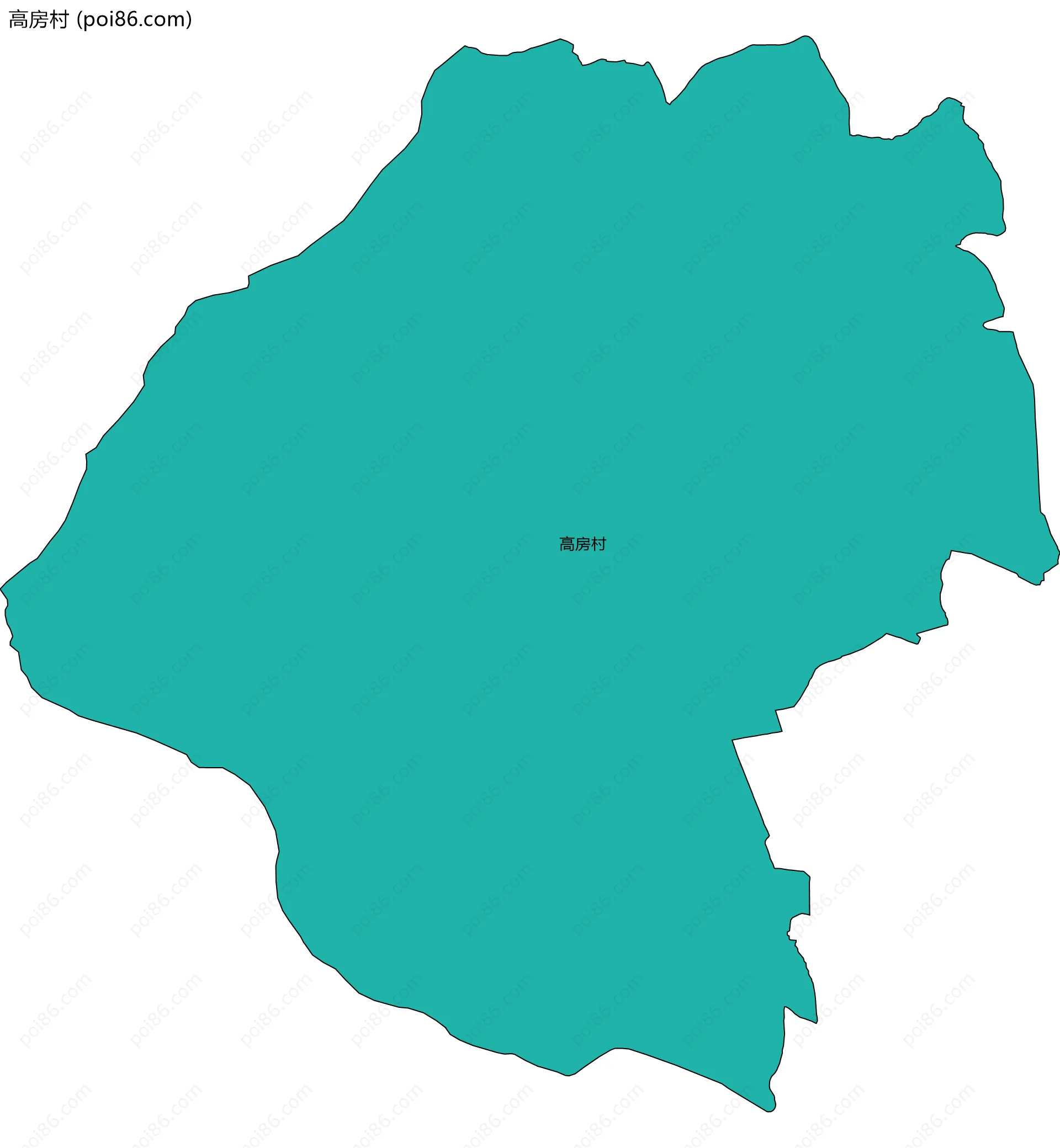高房村边界地图