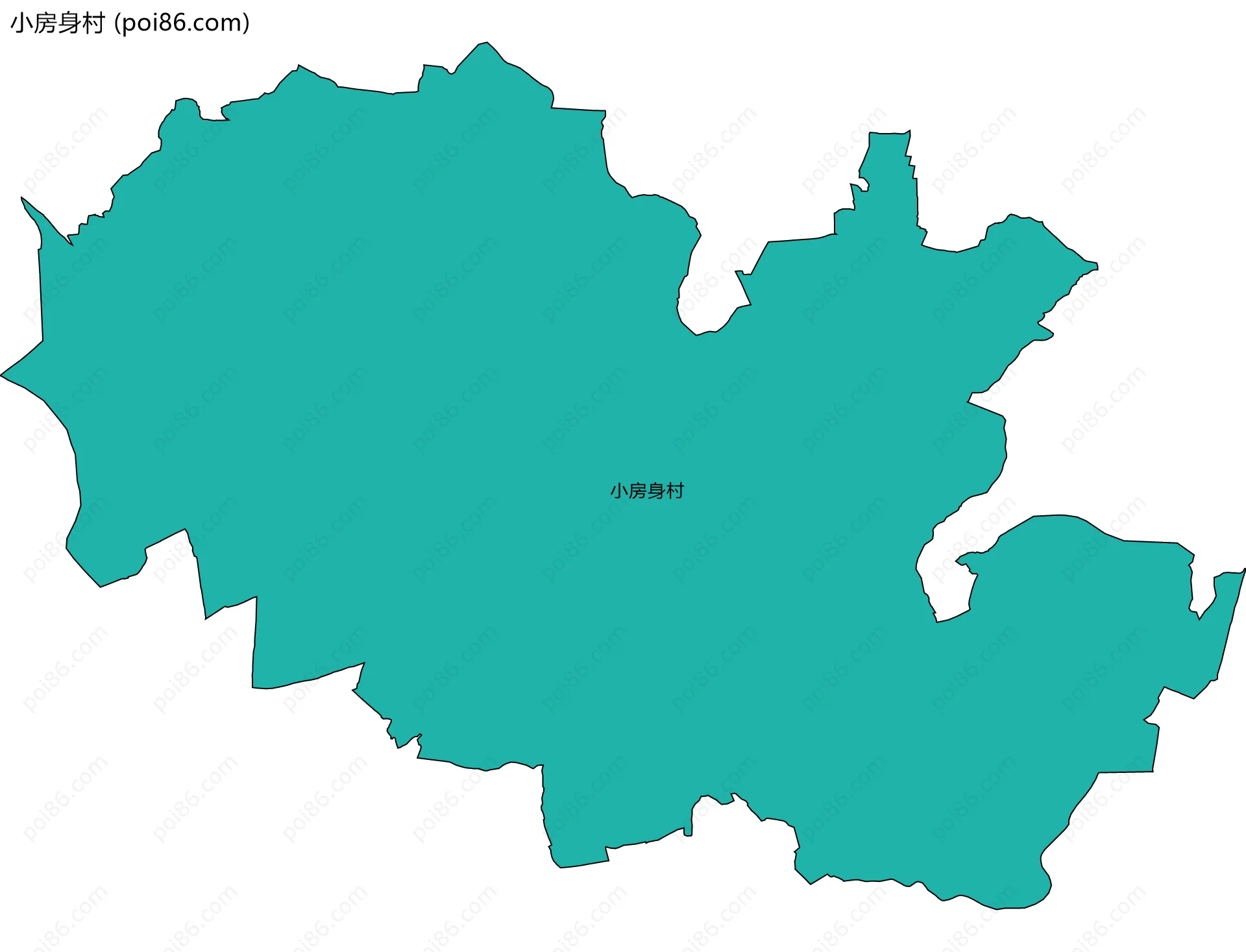 小房身村边界地图